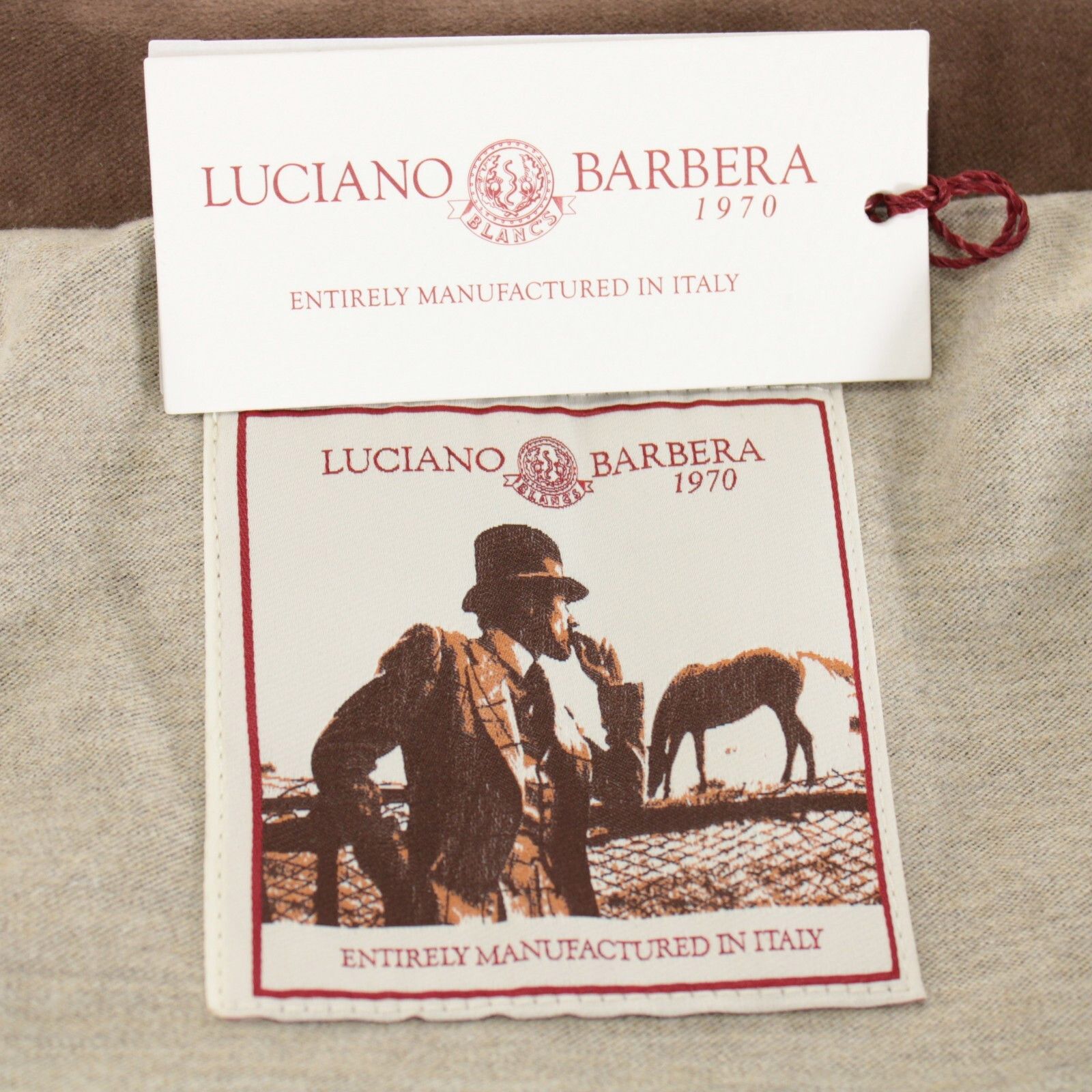 Luciano Barbera Luciano Barbera Jacket Size M US In Brown Cotton Size US M / EU 48-50 / 2 - 8 Thumbnail