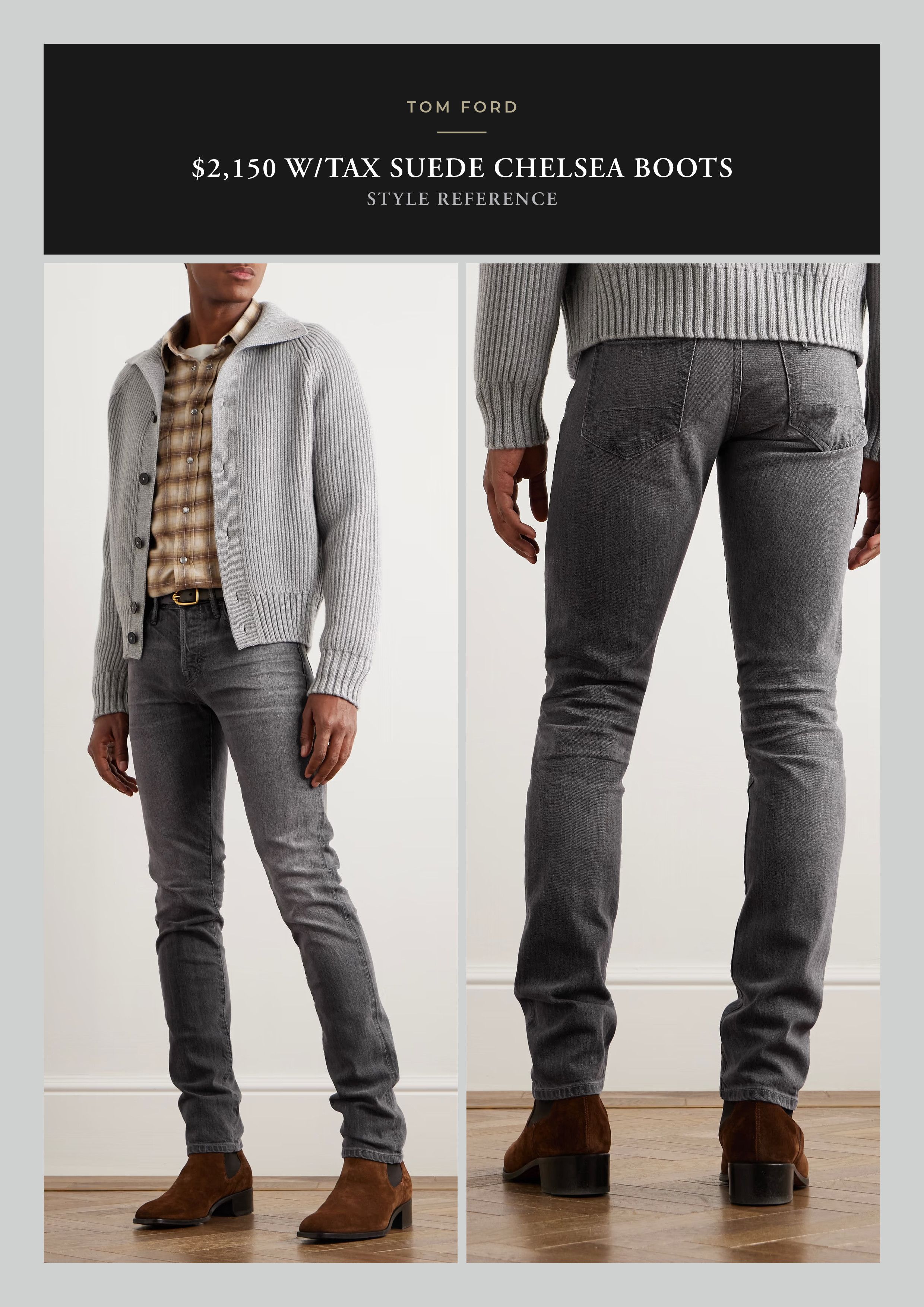 Tom Ford Best Dressed $2,150 w/Tax TOM FORD Suede Boots Size US 10.5 / EU 43-44 - 5 Thumbnail
