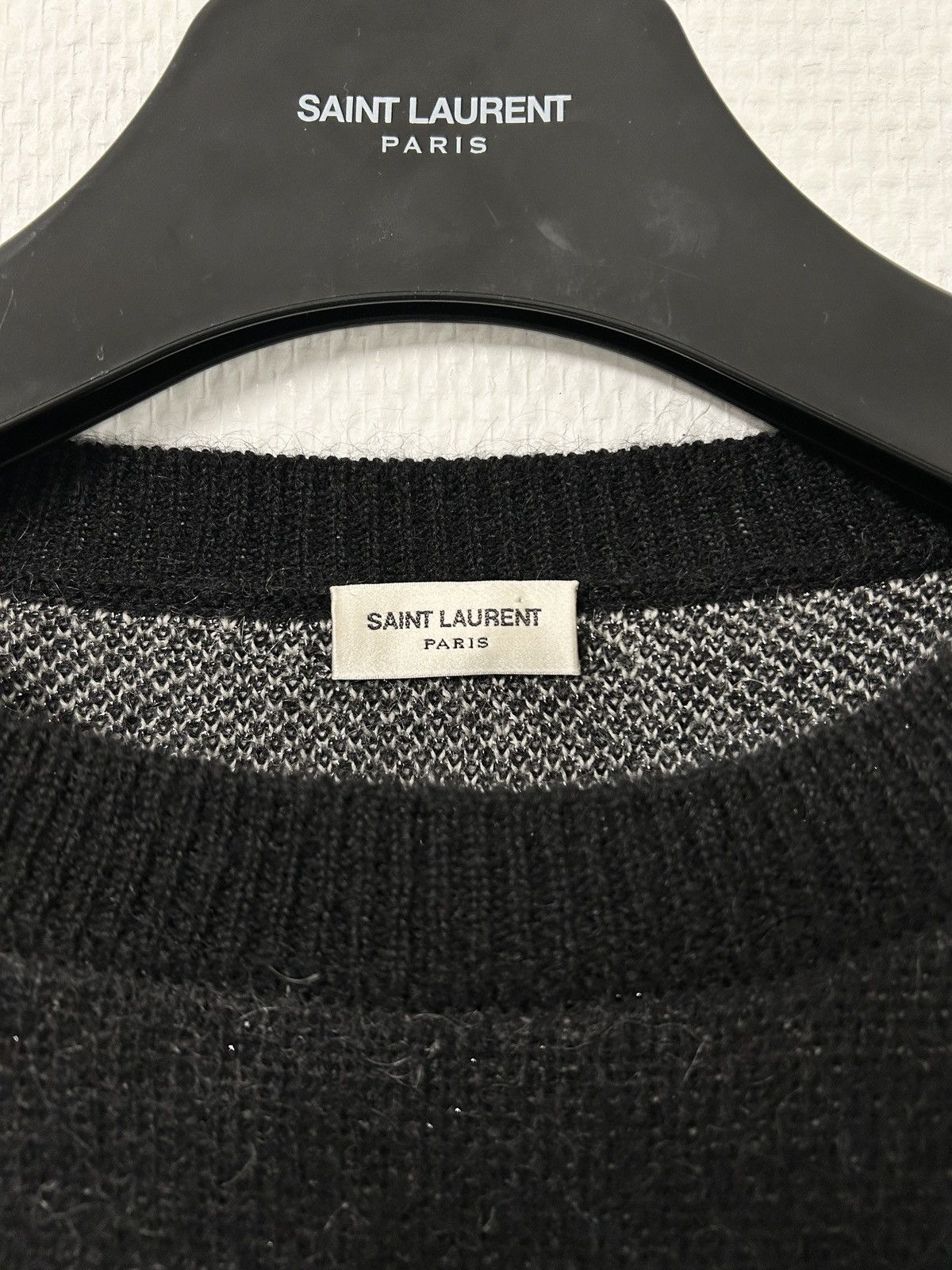 Saint Laurent Paris SS2020 Courte Est La Nuit Metallic Mohair Sweater Size US M / EU 48-50 / 2 - 3 Thumbnail