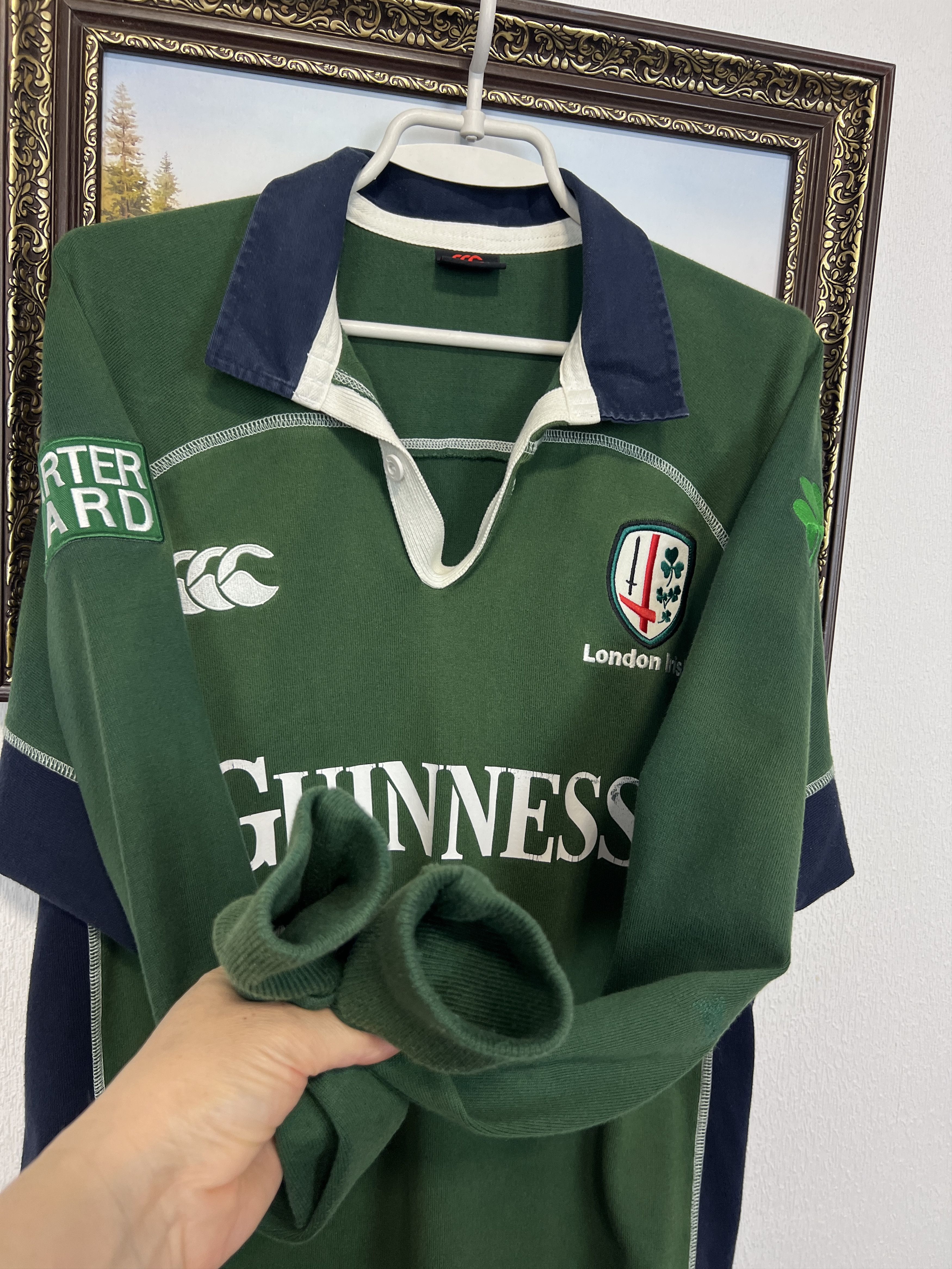 Vintage Canterbury London Irish Rugby Jersey Long Sleeve Shirt Size US M / EU 48-50 / 2 - 7 Thumbnail
