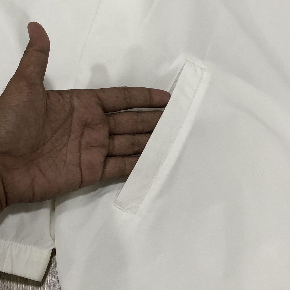 Nike Vintage Nike Pullover White Plain Windbreaker Nylon Jacket Size US XL / EU 56 / 4 - 7 Thumbnail