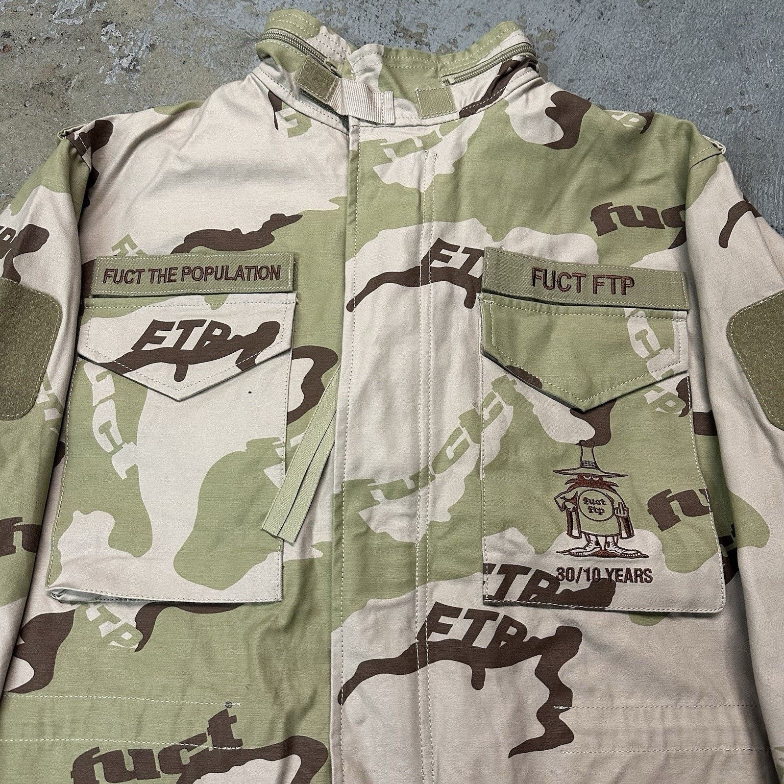 FUCT × Fuck The Population × Hypebeast Fuct x FTP F*ck The Population M65 Desert Camo Field Jacket Size US M / EU 48-50 / 2 - 2 Thumbnail