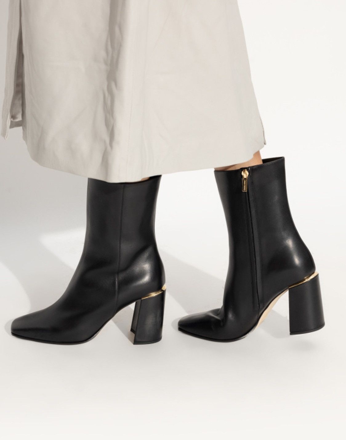 Jimmy Choo Jimmy Choo Loren 85MM Leather Ankle Boots size 40 Size US 10 / IT 40 - 2 Thumbnail