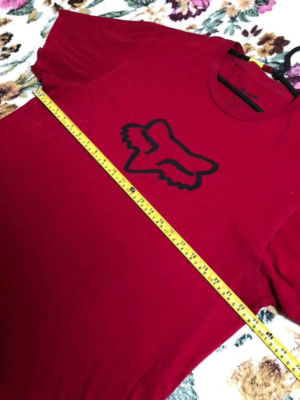 Fox Racing Fox T-Shirt Red Mens Regular Fit Crew Neck Logo Graphic Size US XL / EU 56 / 4 - 6 Thumbnail