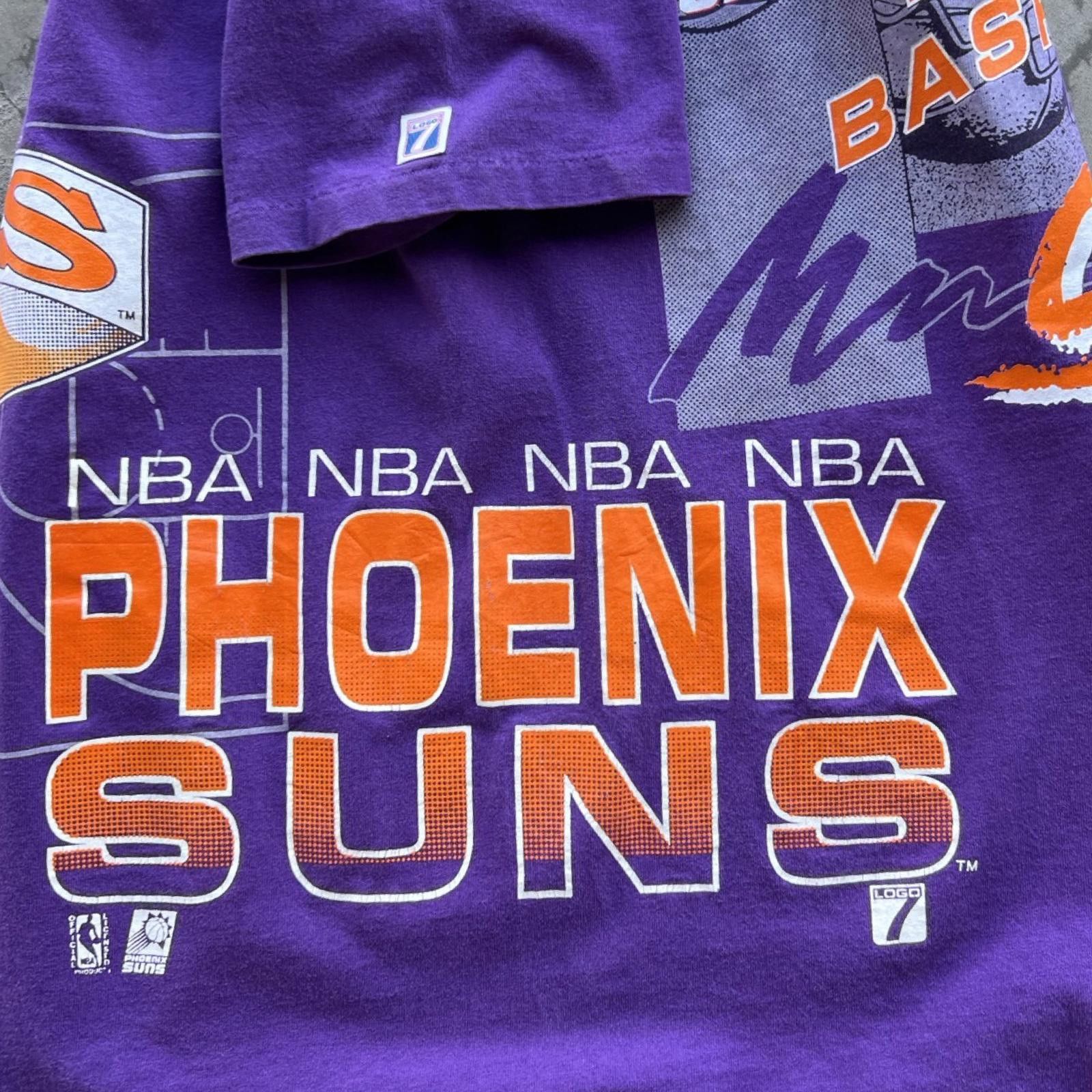 Logo 7 90s Phoenix Suns AOP Vintage Rare Size US L / EU 52-54 / 3 - 6 Thumbnail