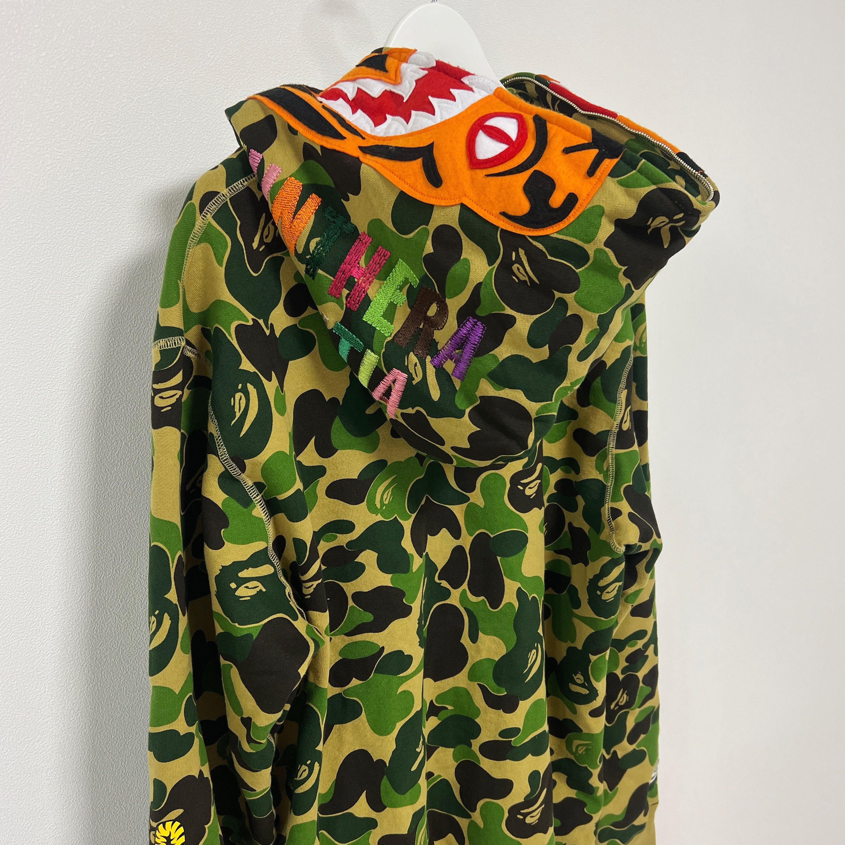 Bape BAPE ABC Camo Tiger Full Zip Hoodie Army Green Size US XXL / EU 58 / 5 - 4 Thumbnail