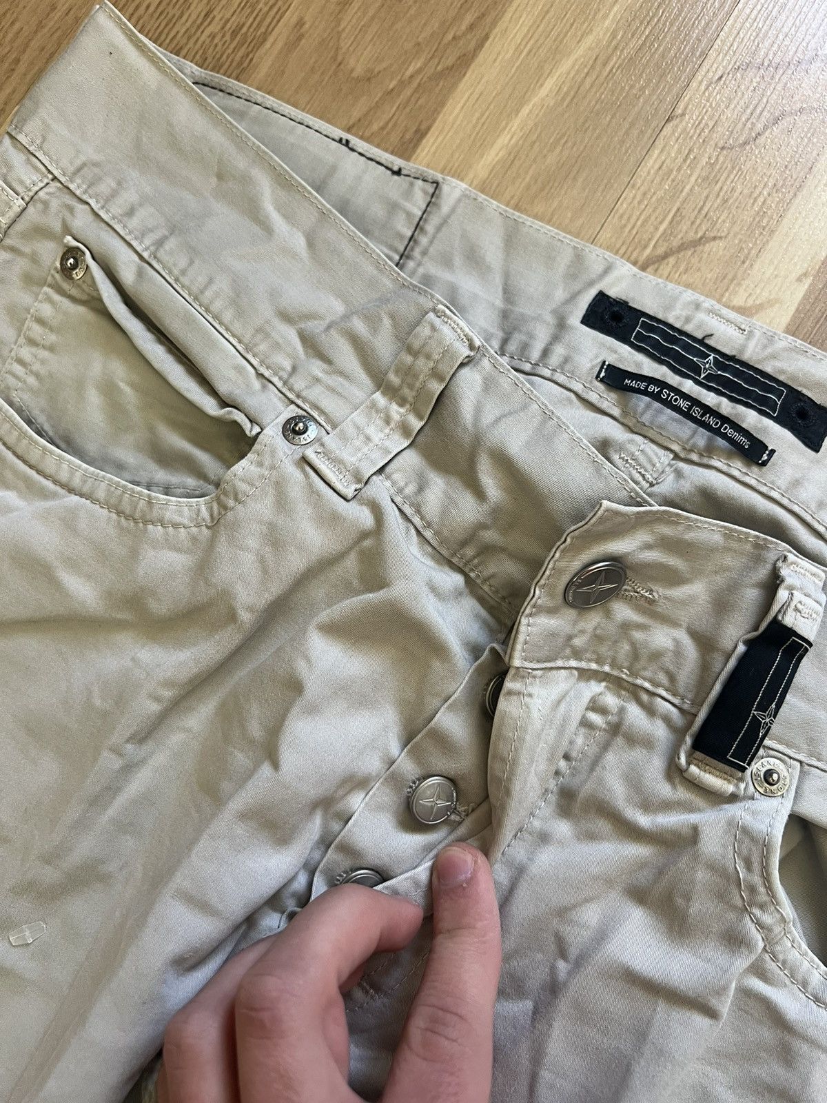 Vintage Stone island denim vintage pants mini logo Size US 34 / EU 50 - 7 Thumbnail