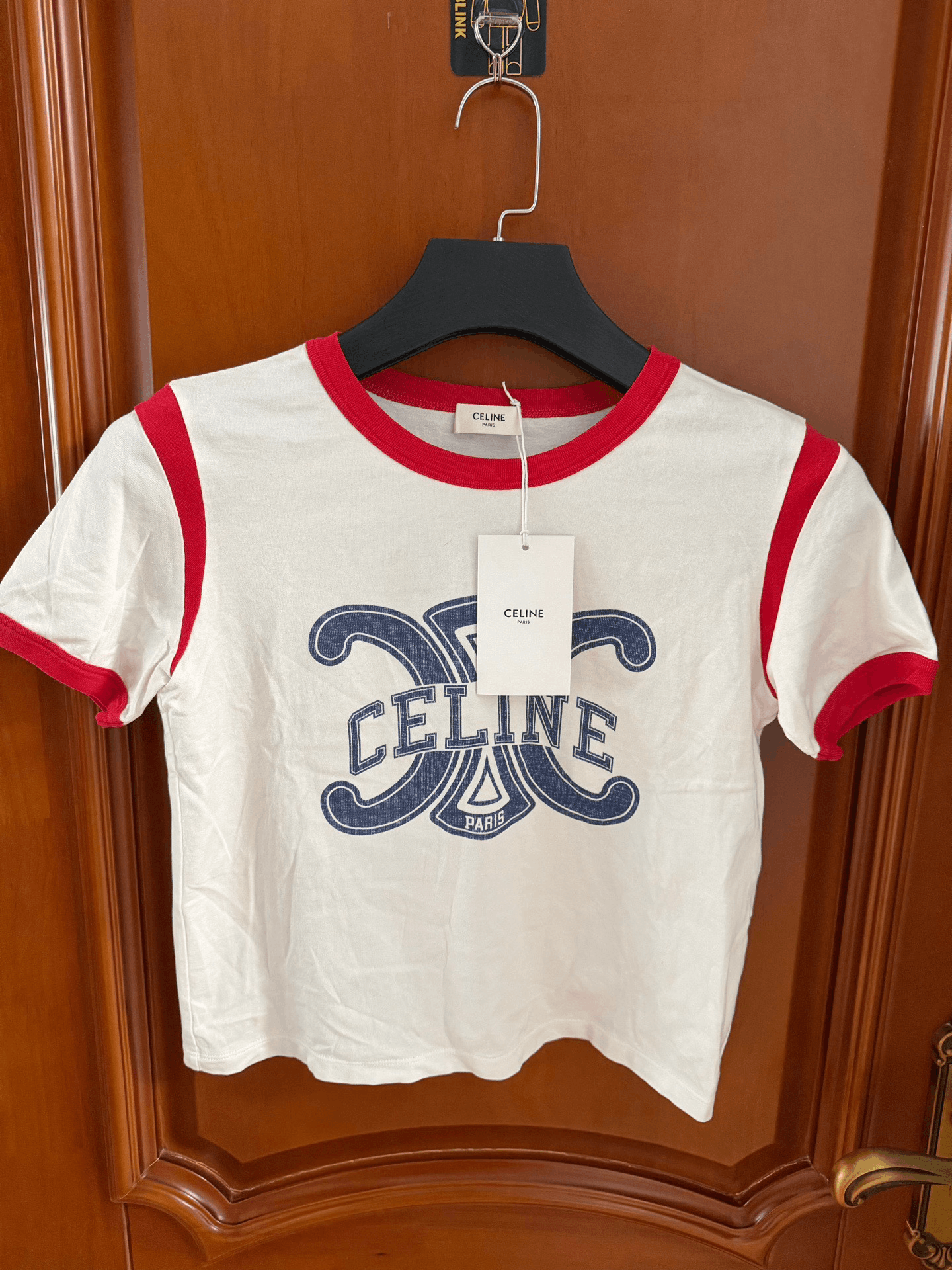 Celine Celine Retro Red T-Shirt S Women Size S / US 4 / IT 40 - 1 Thumbnail