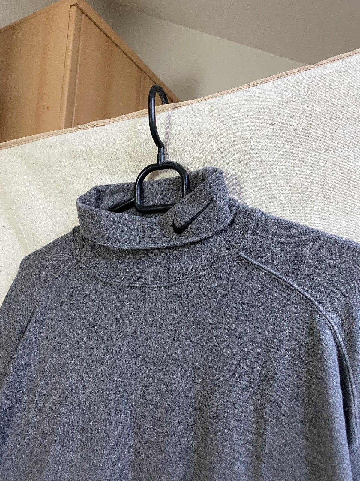 Nike × Vintage Nike Swoosh Logo Vintage Grey Crewneck Sweatshirt Size M Size US M / EU 48-50 / 2 - 1 Thumbnail