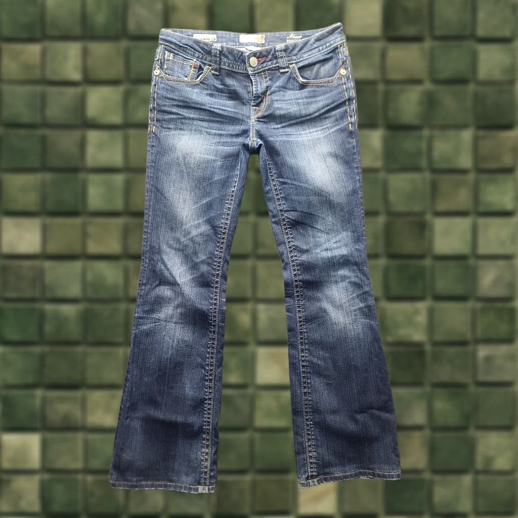 Vintage MEK DNM Jeans Womens 30x31 Bootcut Stretch Denim Slim 5-Pocket Blue By USA Buckle Bke Vintage? No. Size 30" / US 8 / IT 44 - 1 Thumbnail