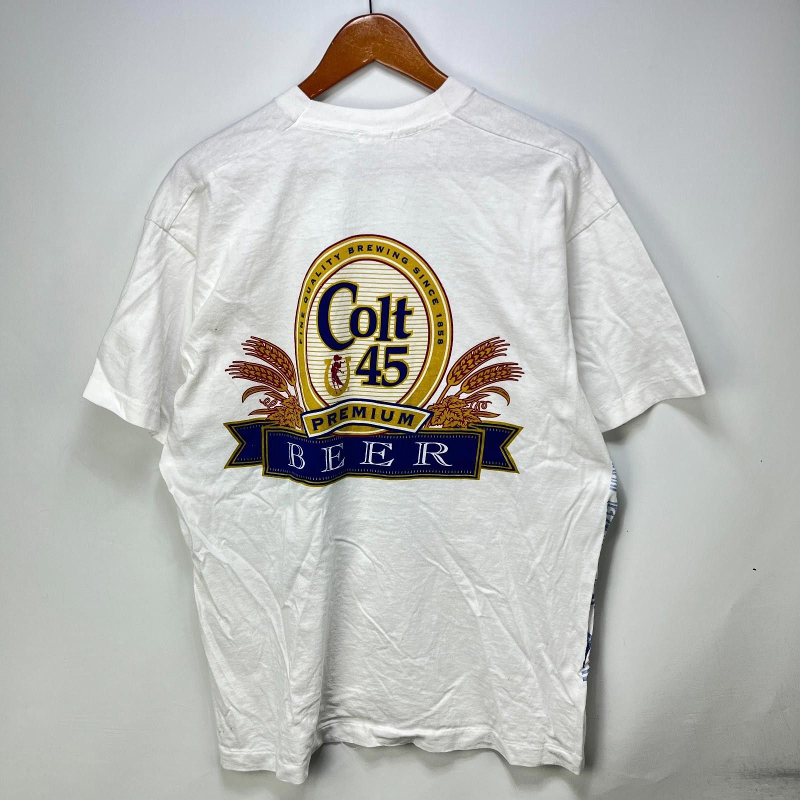 Fruit Of The Loom Vintage 90s Colt 45 Premium Beer Single Stitch T Shirt XL Size US XL / EU 56 / 4 - 8 Thumbnail