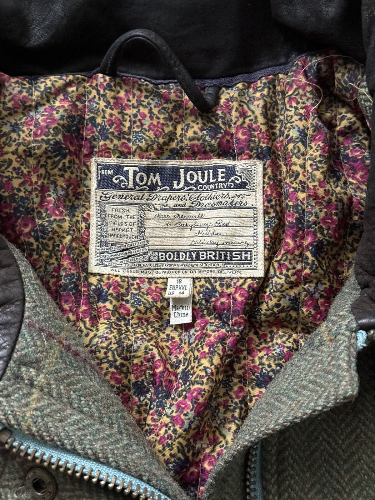 Designer × Vintage Tom Joule 2000s vintage tweed jacket Size XL / US 12-14 / IT 48-50 - 6 Thumbnail