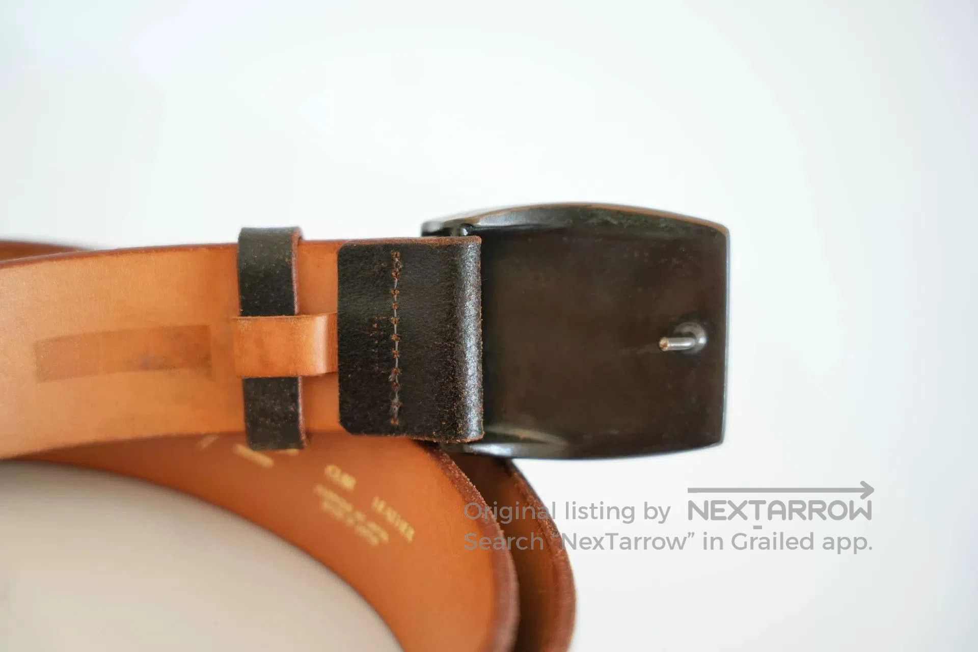 Yohji Yamamoto Yohji Yamamoto Leather Signature Belt. Size ONE SIZE - 3 Thumbnail