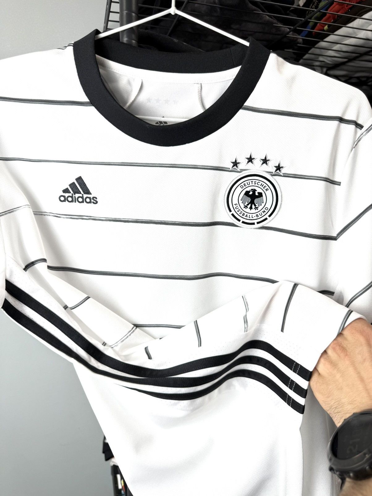 Adidas Vintage 2019 Adidas Germany Soccer Jersey T Shirt Size US L / EU 52-54 / 3 - 6 Thumbnail