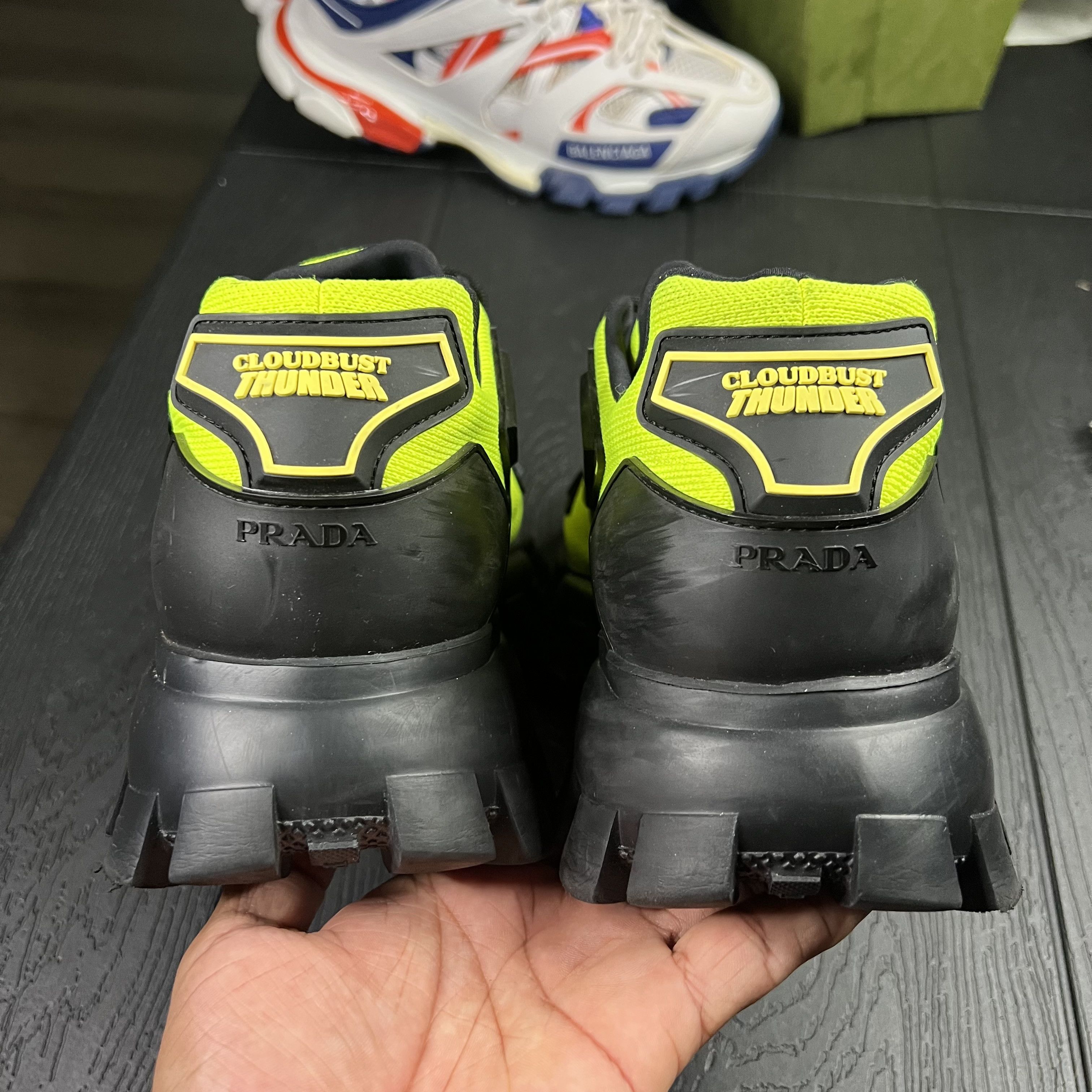 Prada Prada Cloudbust Thunder Black Neon Green Size US 10 / EU 43 - 13 Thumbnail