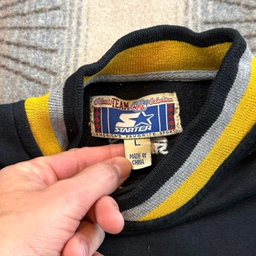 Starter VINTAGE Pittsburgh Steelers Starter Embroidered Sweatshirt Sweatshirt Size L Men Black 90s NFL Football Pullover Size US L / EU 52-54 / 3 - 3 Thumbnail