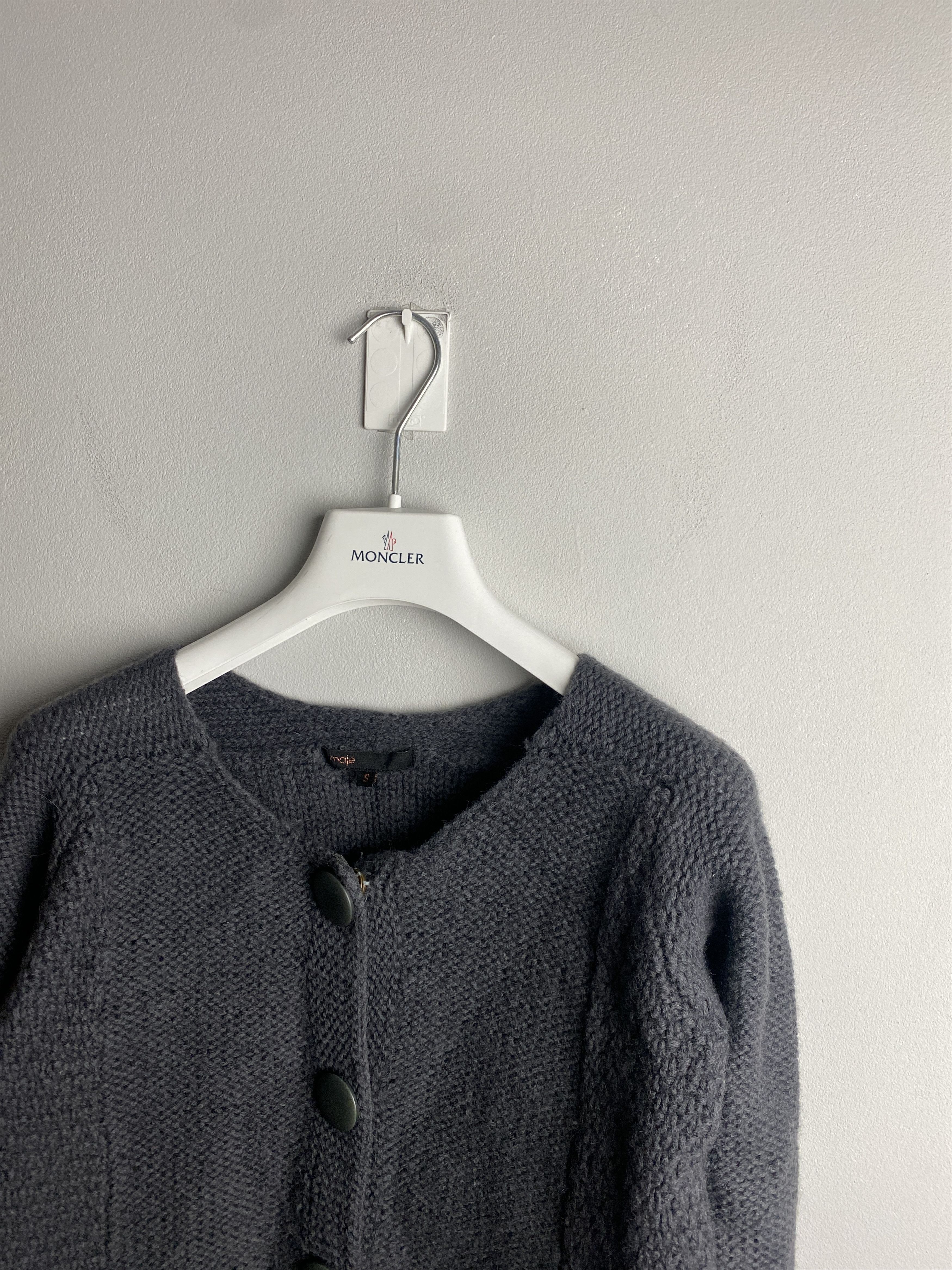 Maje Maje merino wool cardigan sweater knitwear Size S / US 4 / IT 40 - 2 Thumbnail
