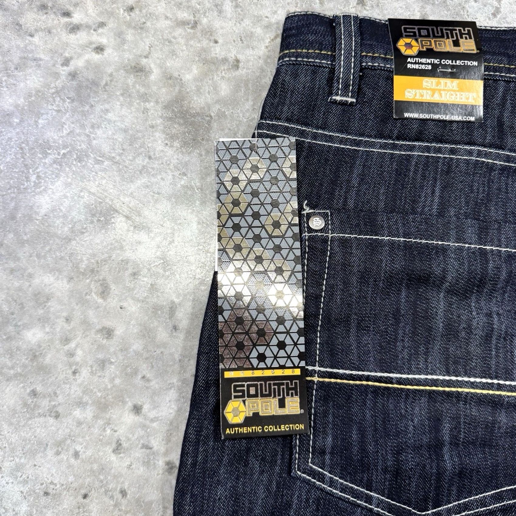 Southpole Southpole Jeans Mens 36 x 34 Indigo Baggy Hip Hop Y2K Vintage NWT 90s Skater Denim Straight 5-Pocket Blue Cotton Blend Jeans Mens Size US 36 / EU 52 - 2 Thumbnail