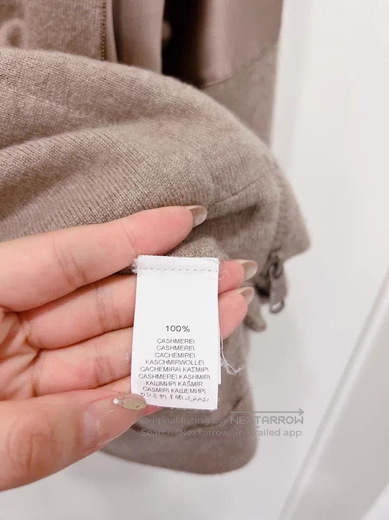 Brunello Cucinelli Brunello Cucinelli Caramel Silk and Cashmere Blended Open Size XS / US 0-2 / IT 36-38 - 8 Thumbnail