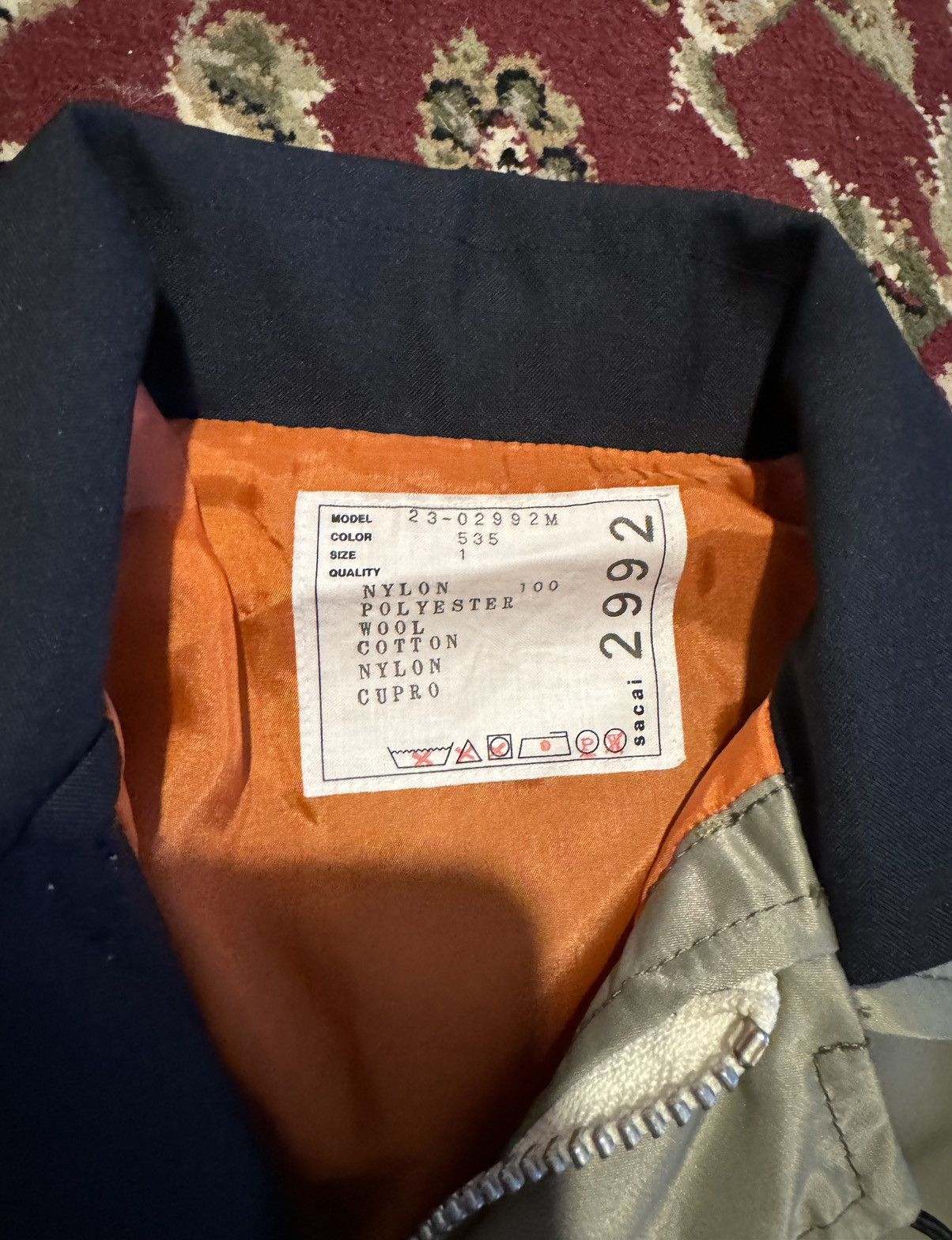 Sacai Sacai Nylon Twill Blouson 23-02992M Size US S / EU 44-46 / 1 - 3 Thumbnail