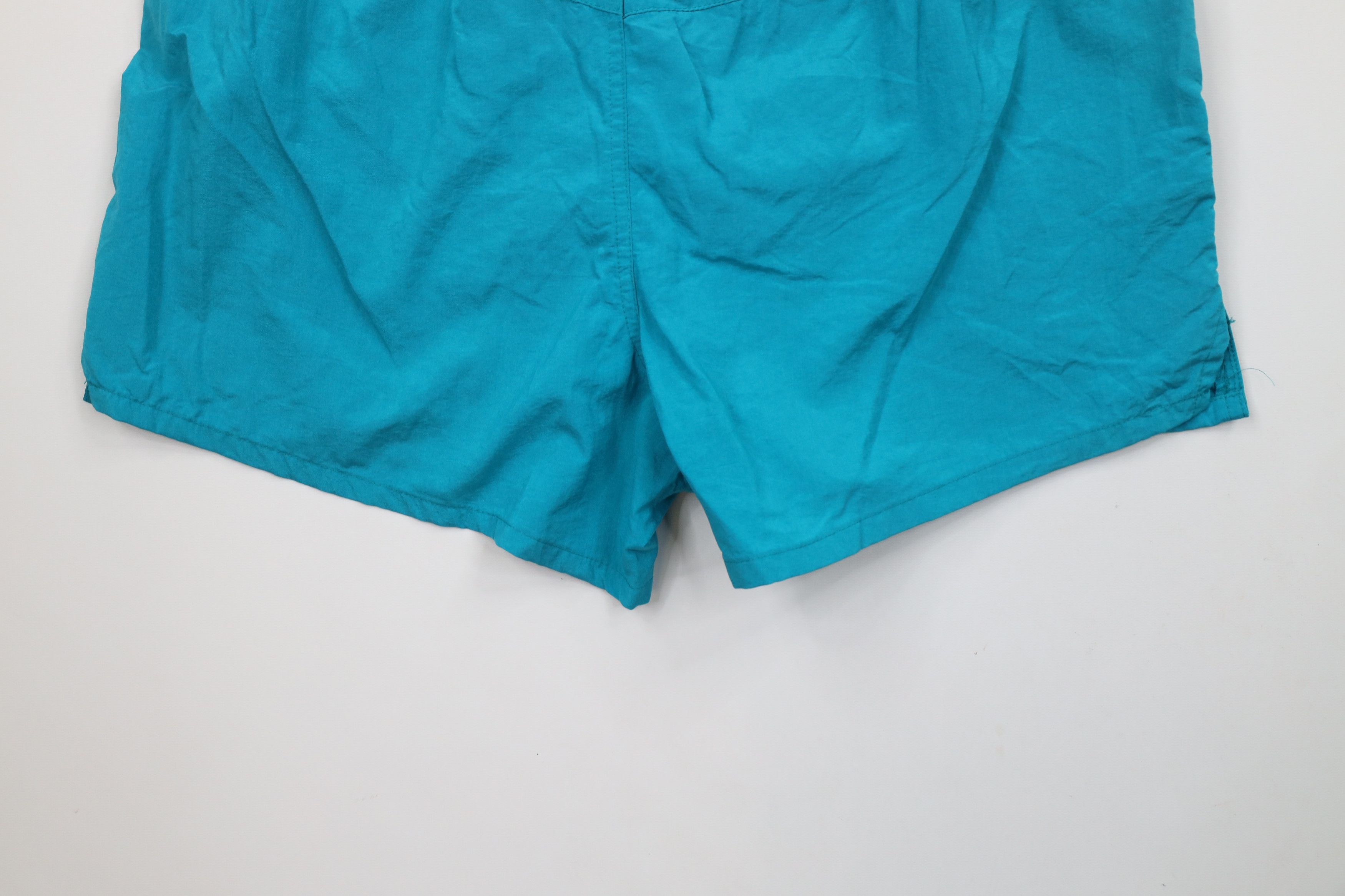 Speedo × Vintage Vintage 90s Speedo Lined Above Knee Shorts Trunks Blue Nylon Size US 36 / EU 52 - 11 Thumbnail