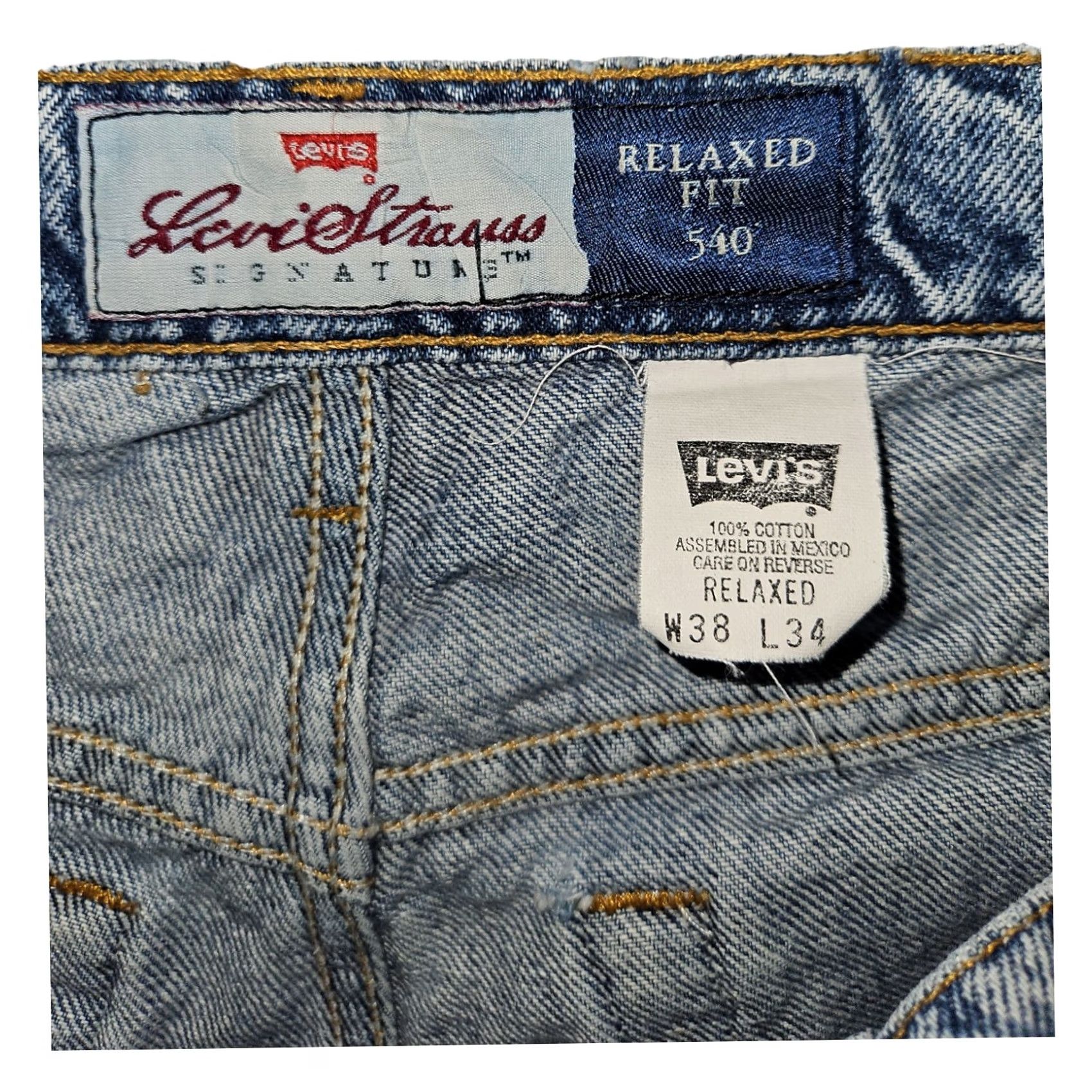 Levi's VINTAGE Levi's 540 Jeans Men 38x30.5 High Rise 90s Grunge Blue Cotton Straight Size US 38 / EU 54 - 2 Thumbnail