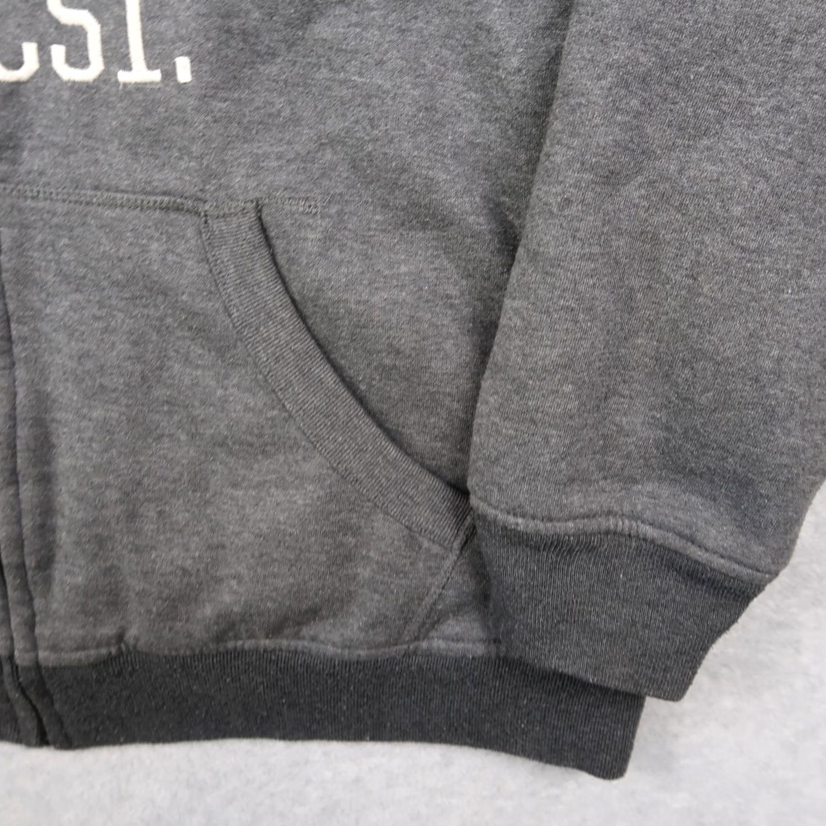 Logo 7 VINTAGE ecko Hoodie Main Logo Crest Embroidered Gray Zip Fur Fleece 90s Hip Hop Size XL Mens Size US XL / EU 56 / 4 - 5 Thumbnail