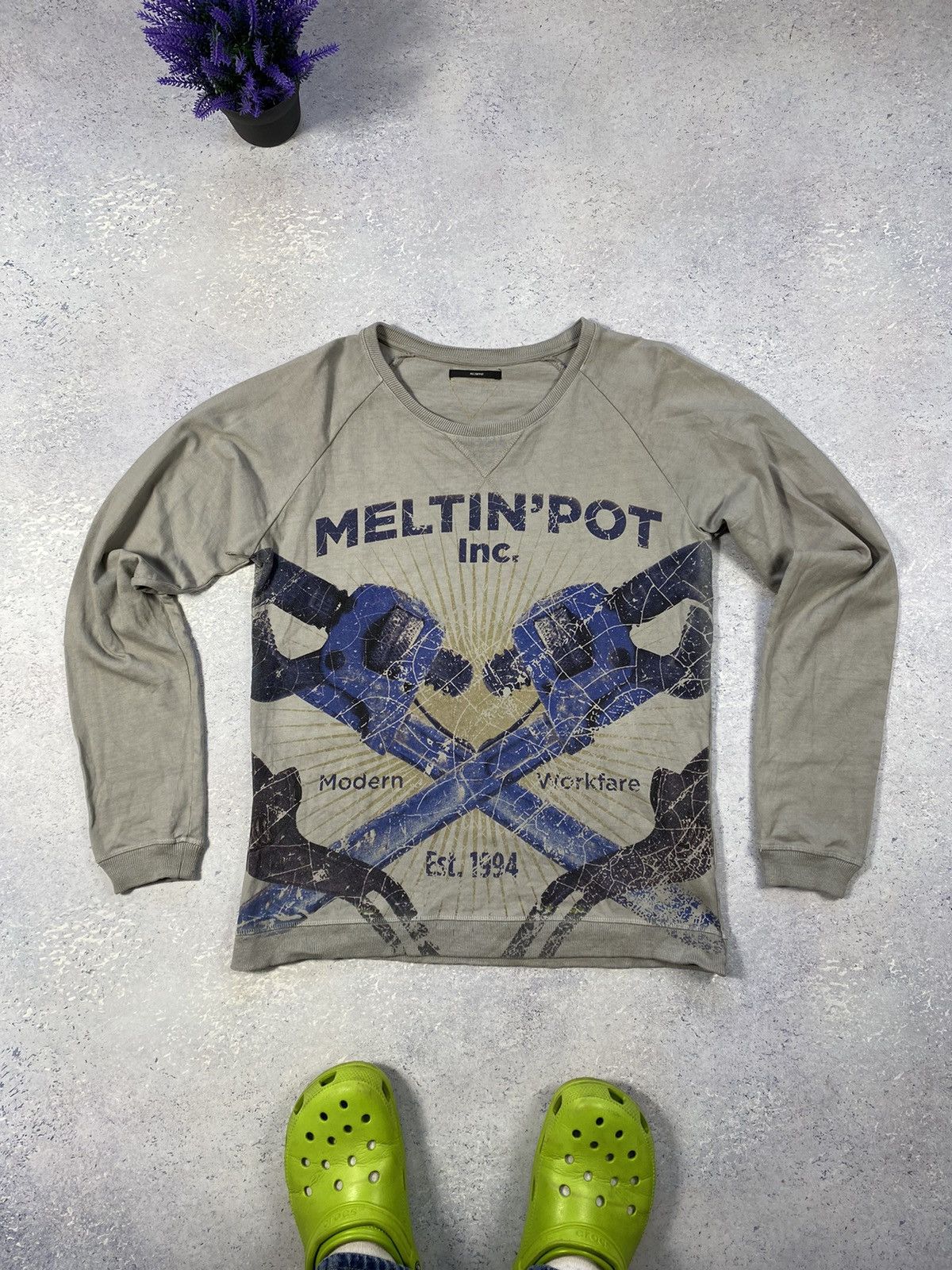 Other Meltin’pot Inc Grey Sweatshirt with Big Logo Size Small Size US S / EU 44-46 / 1 - 2 Thumbnail