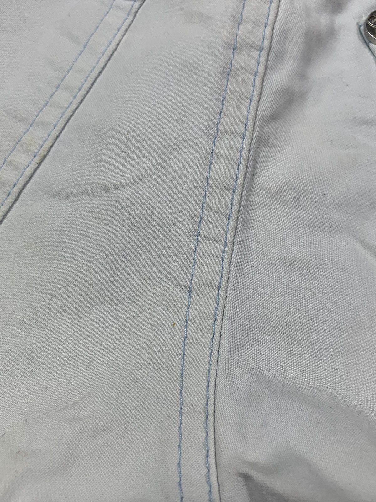 Versace × Versace Jeans Couture × Vintage Vintage Y2K Versace Jeans Couture cropped faded denim shorts Size 26" / US 2 / IT 38 - 9 Thumbnail