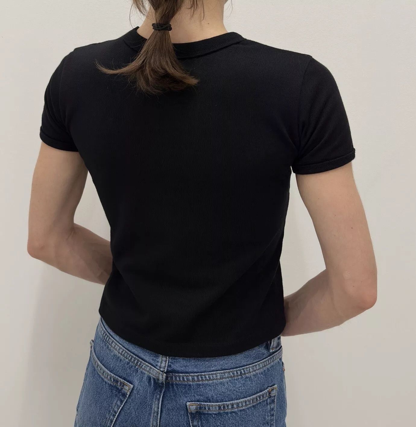 Ambush Design AMBUSH Womens Cotton Tee T-shirt Top Black Logo Size XS / US 0-2 / IT 36-38 - 7 Thumbnail