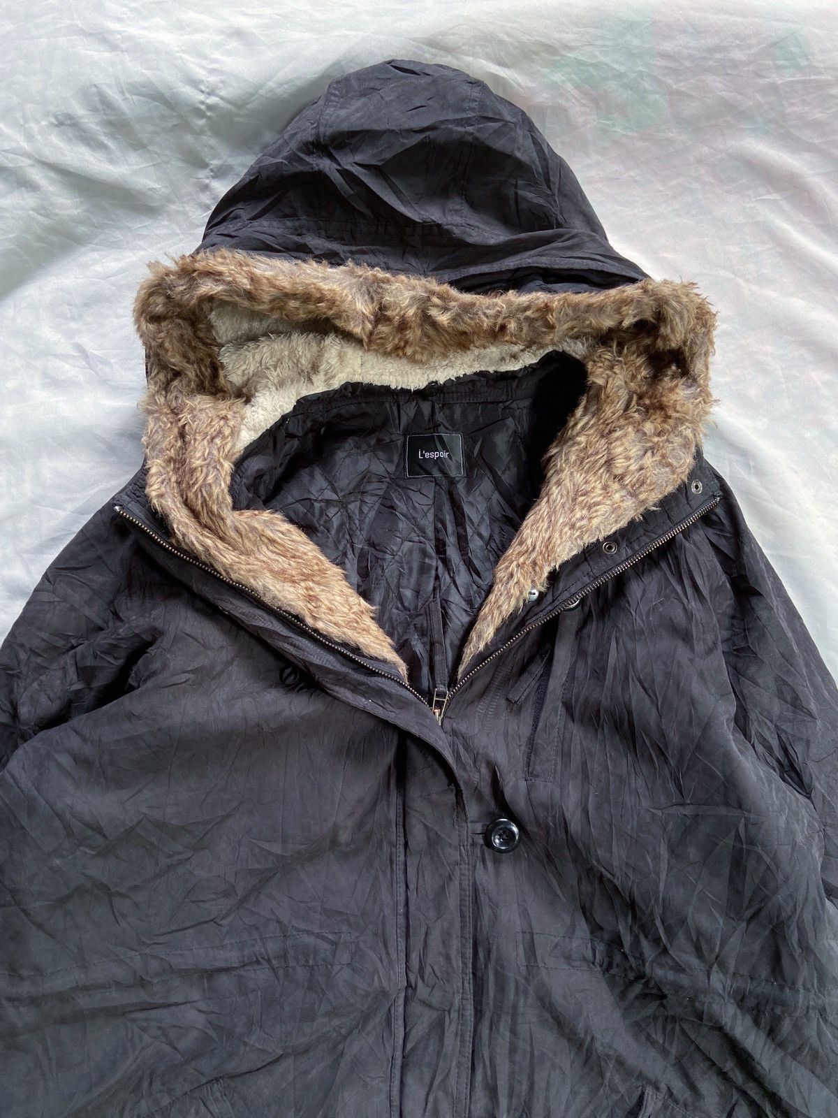 Japanese Brand JAPANESE L'ESPOIR FAUX FUR PARKA JACKET Size US XXL / EU 58 / 5 - 7 Thumbnail