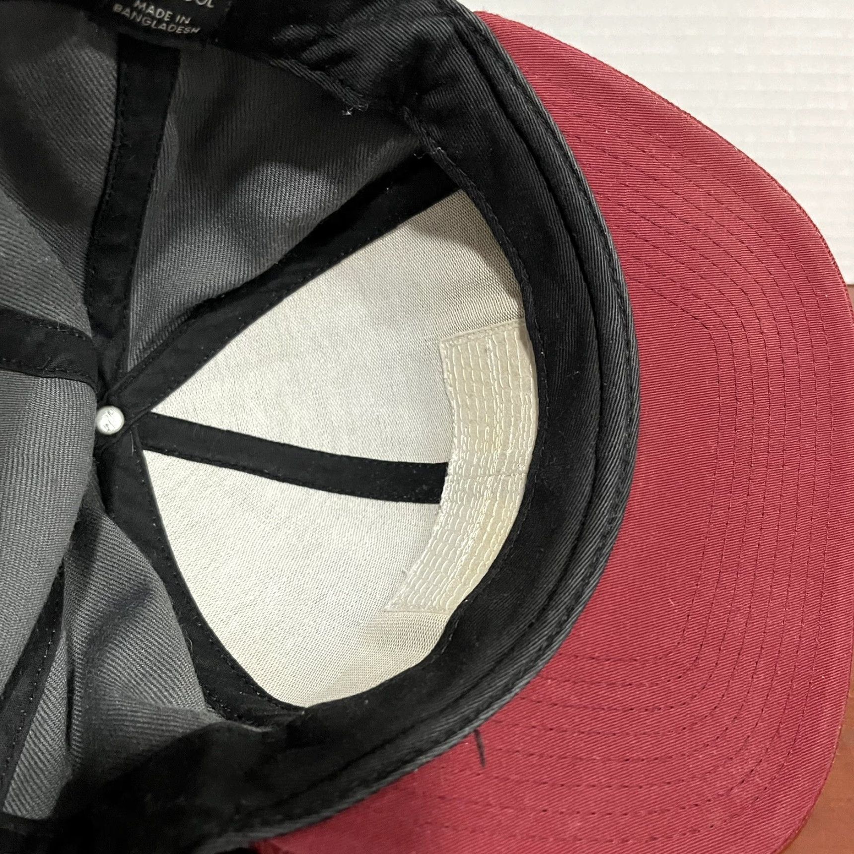 Brixton Brixton Hat Cap Snap Back Gray Red Adjustable Flat Brim Mens Wool Size ONE SIZE - 6 Thumbnail