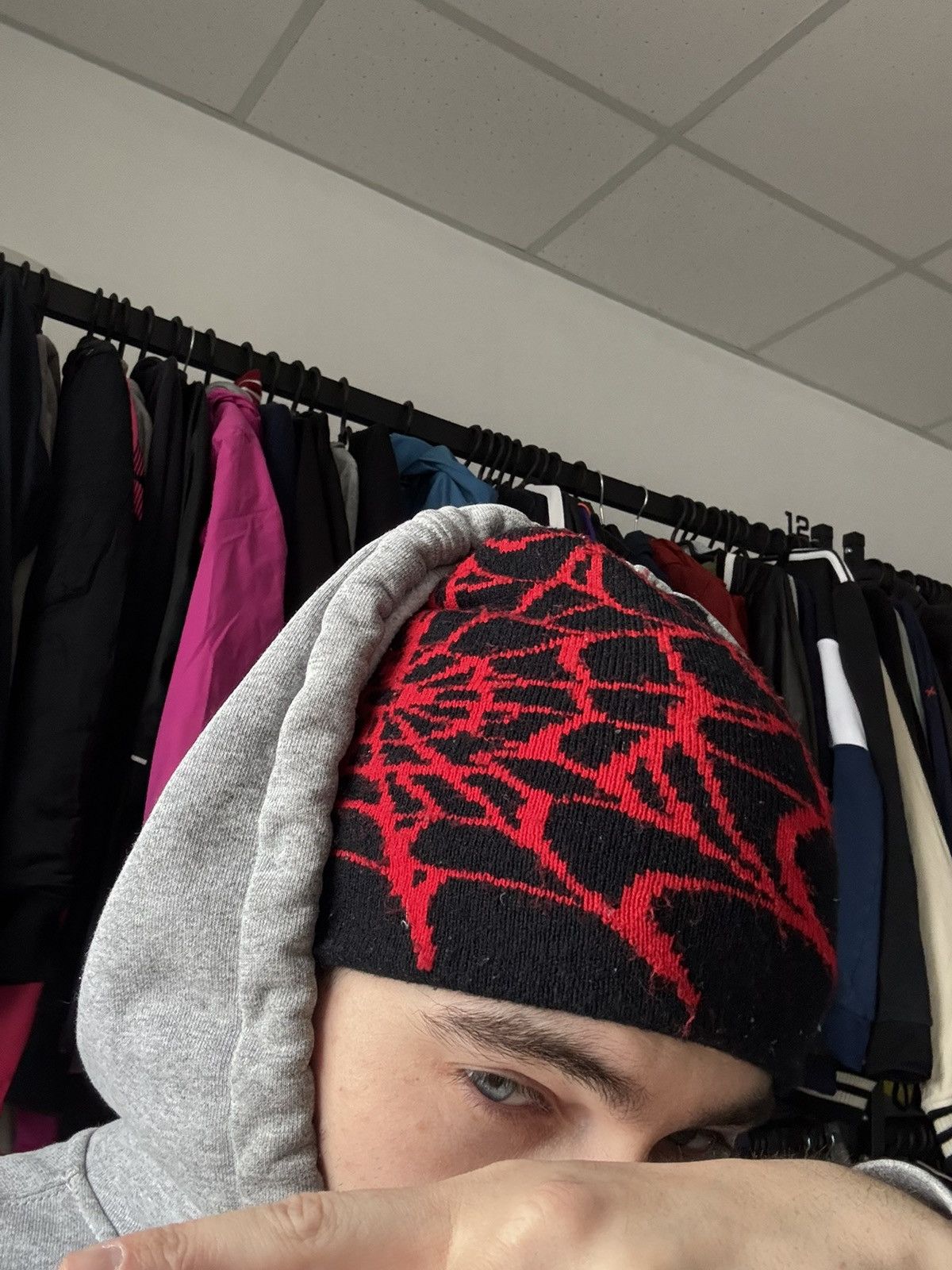 Supreme × Vintage Spider Web Y2K Vintage Beanie Hat Spider-Man style Size ONE SIZE - 5 Thumbnail