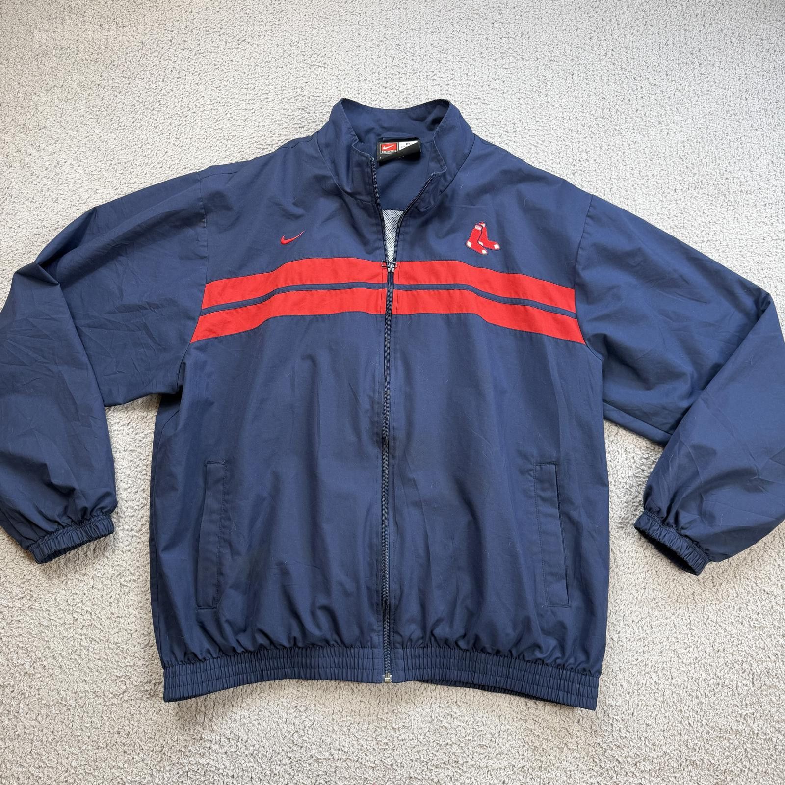 Nike Vintage Y2K Nike Team Boston Red Sox Windbreaker Jacket Mens Size US XL / EU 56 / 4 - 1 Thumbnail