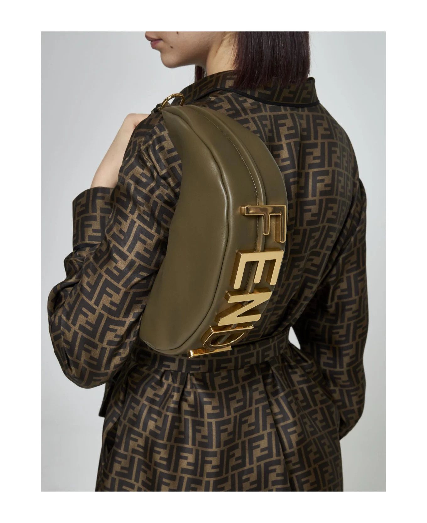 Fendi o1s1wg110326 Size: OS/Fendighraphy Small in Green Size ONE SIZE - 4 Thumbnail