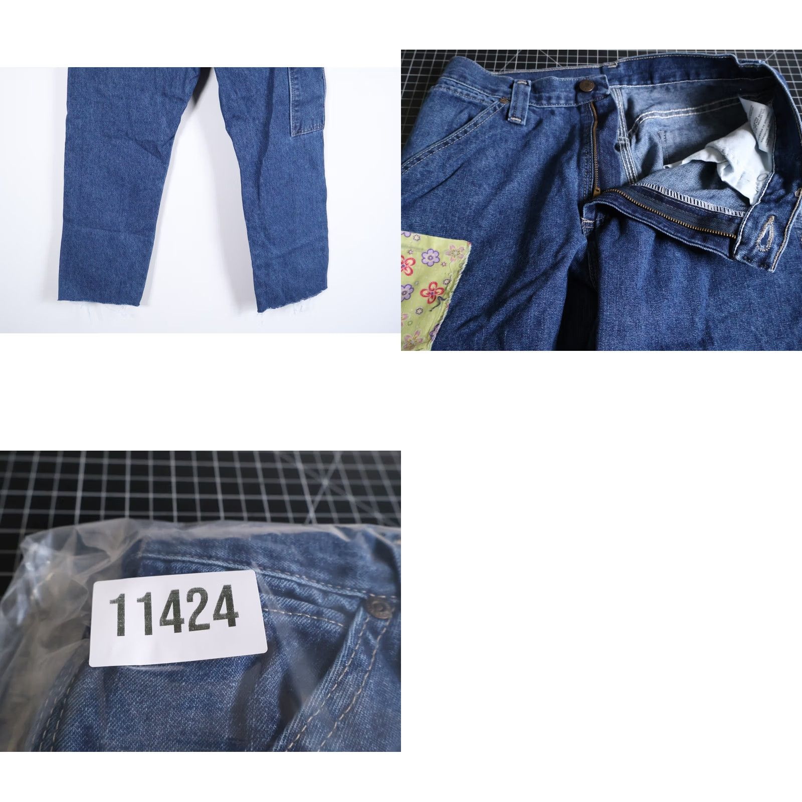 Wrangler VINTAGE Wrangler Patchwork Jeans Women's 28 x 28 Blue Carpenter Boho Hippie Patchwork 5-Pocket Denim Jeans Womens Regular Inseam 28 Royal Blue Size 28" / US 6 / IT 42 - 10 Thumbnail