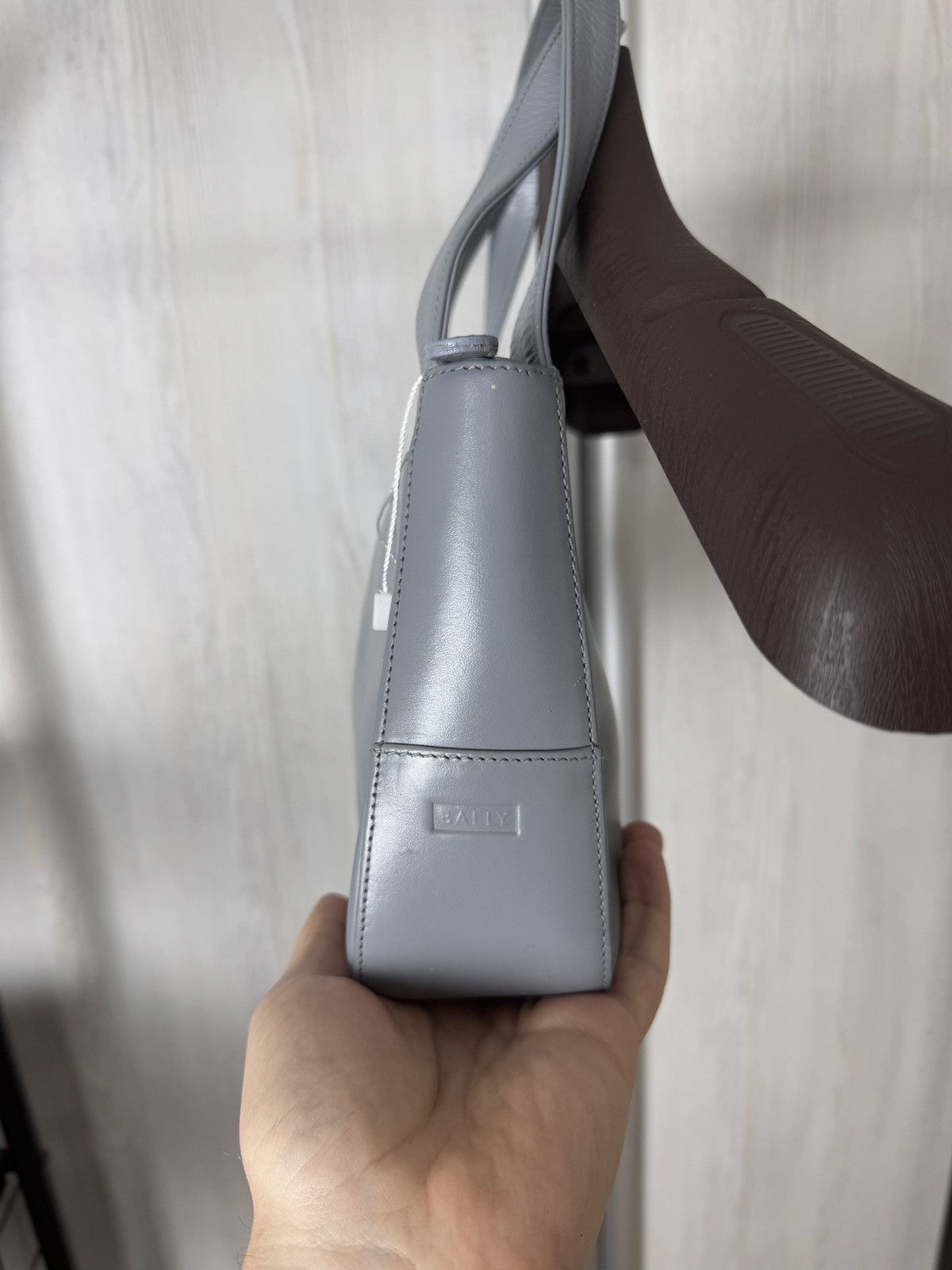 Bally Bally Nardo grey baguette made in Italy handbag Size ONE SIZE - 7 Thumbnail