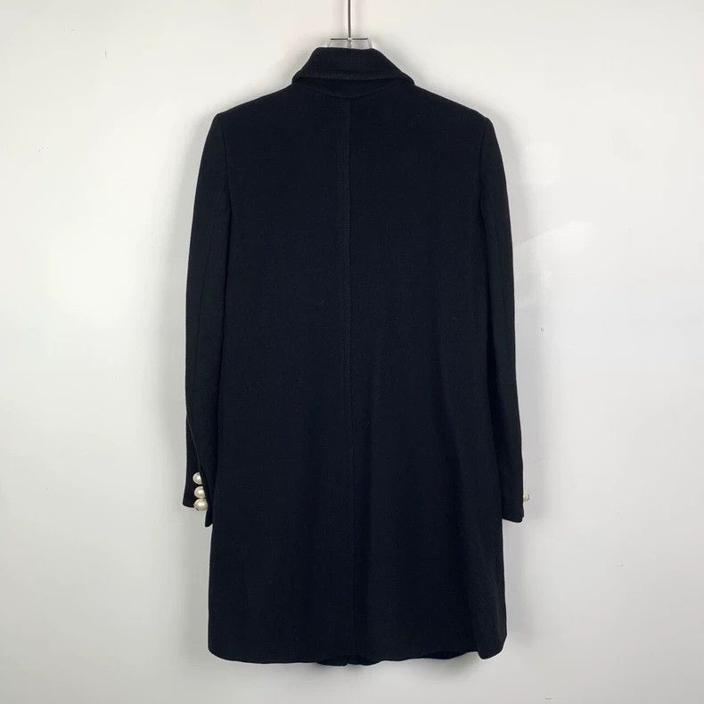 Gucci Gucci Black lapel single-breasted wool tweed coat 2506-Next Size XS / US 0-2 / IT 36-38 - 2 Thumbnail