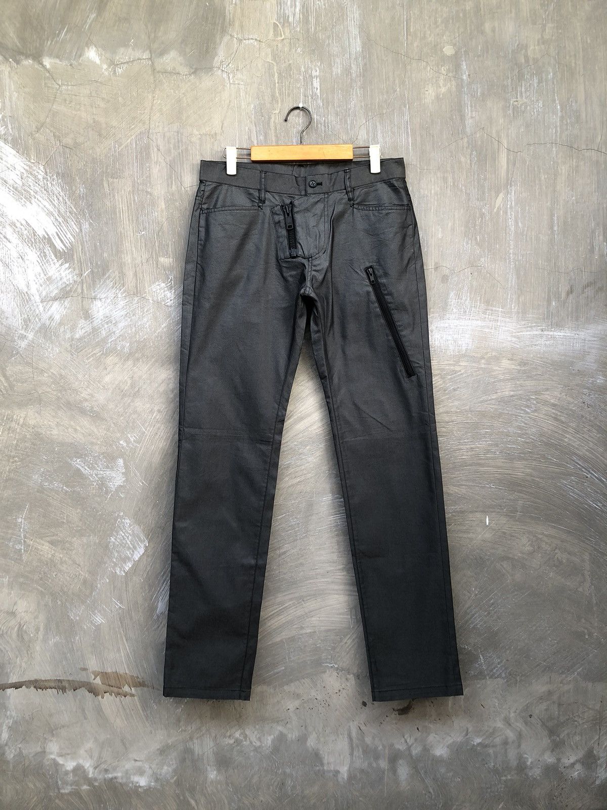 Japanese Brand × Katharine Hamnett London × Le Grande Bleu (L.G.B.) Y2K💥 Katharine Hamnett Zipper Pants Size US 31 - 1 Thumbnail