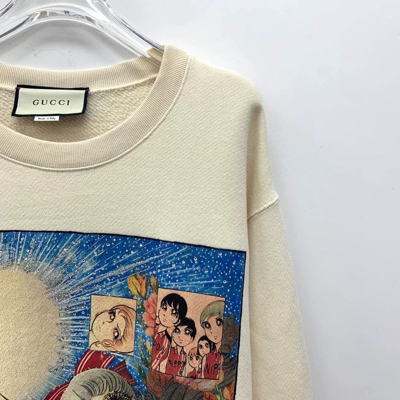 Gucci Gucci Beige Sailor Moon cartoon printed cotton round-neck l Size US S / EU 44-46 / 1 - 3 Thumbnail