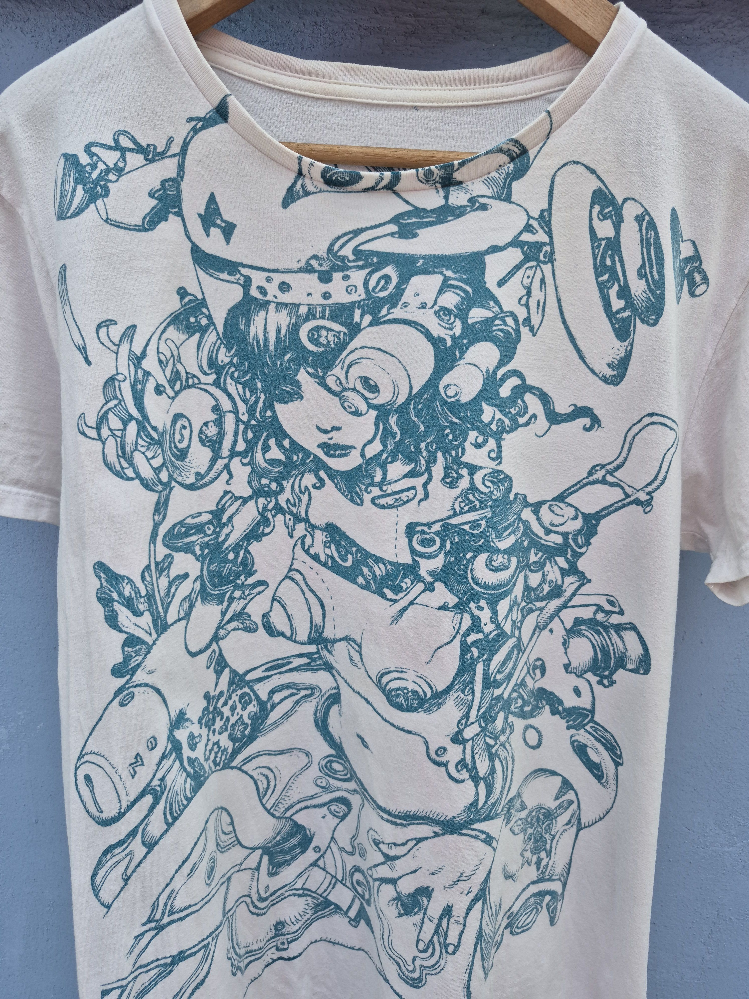 Japanese Brand 🔥 Japanese Anime Cartoon Cyborg Cyberpunk Tee Size US M / EU 48-50 / 2 - 3 Thumbnail