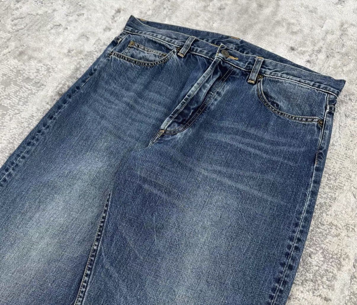 Madness MADNESS 20SS Japanese Washed Cropped Denim Pants J16 Size US 34 / EU 50 - 2 Thumbnail