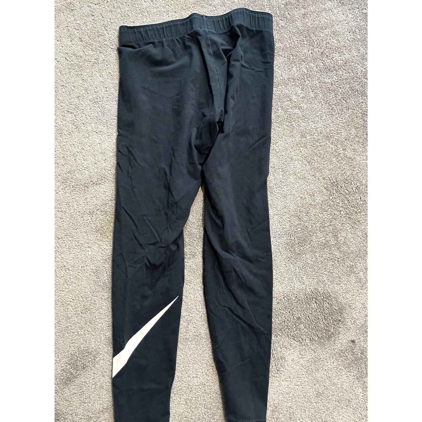 Nike Nike Leggings Women's Mid-Rise Essential Swoosh Black M Size 32" / US 10 / IT 46 - 3 Thumbnail