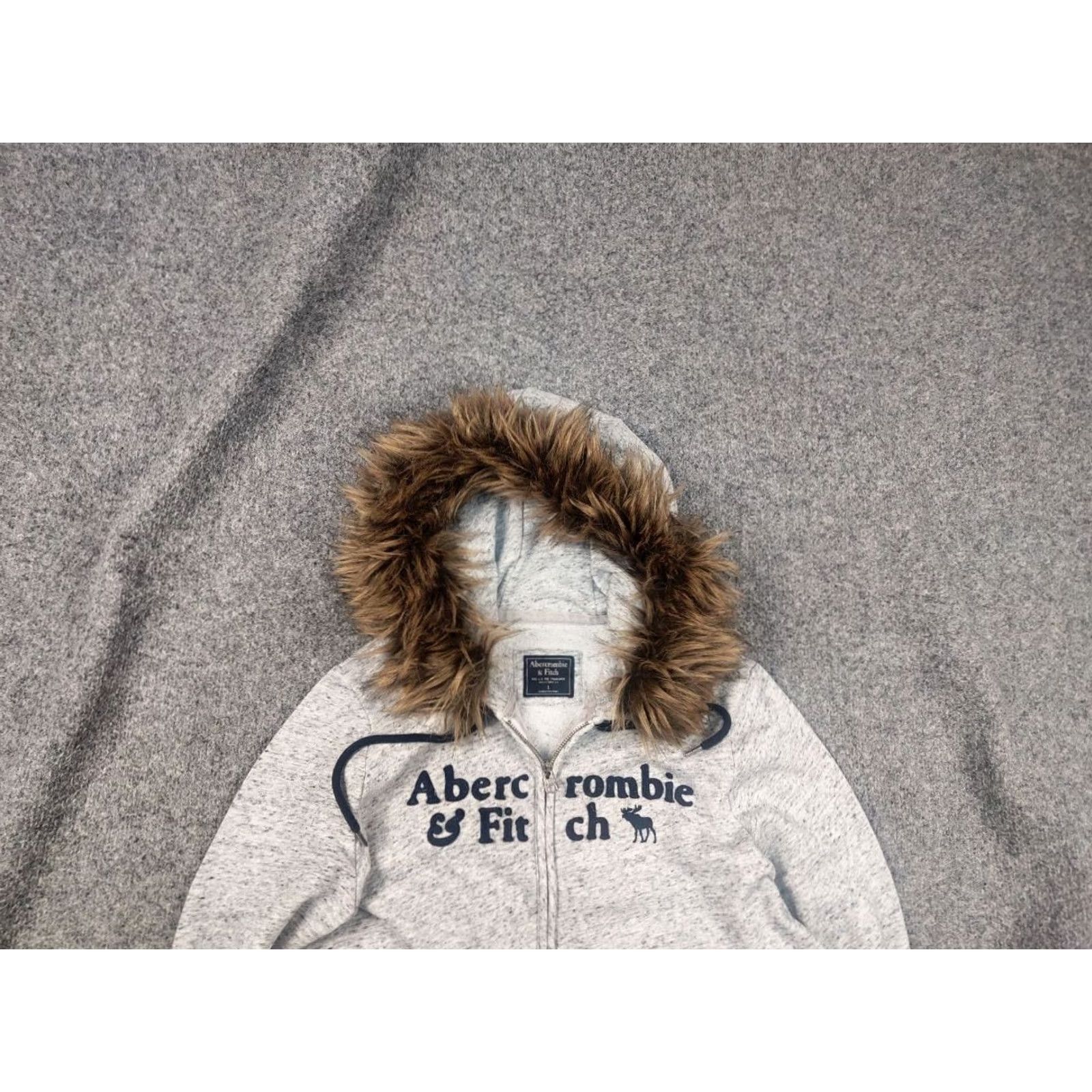 Abercrombie & Fitch Vintage Abercrombie Hoodie Rare Fur Zip Y2K Style if six was nine Opium LGB Size US L / EU 52-54 / 3 - 2 Thumbnail