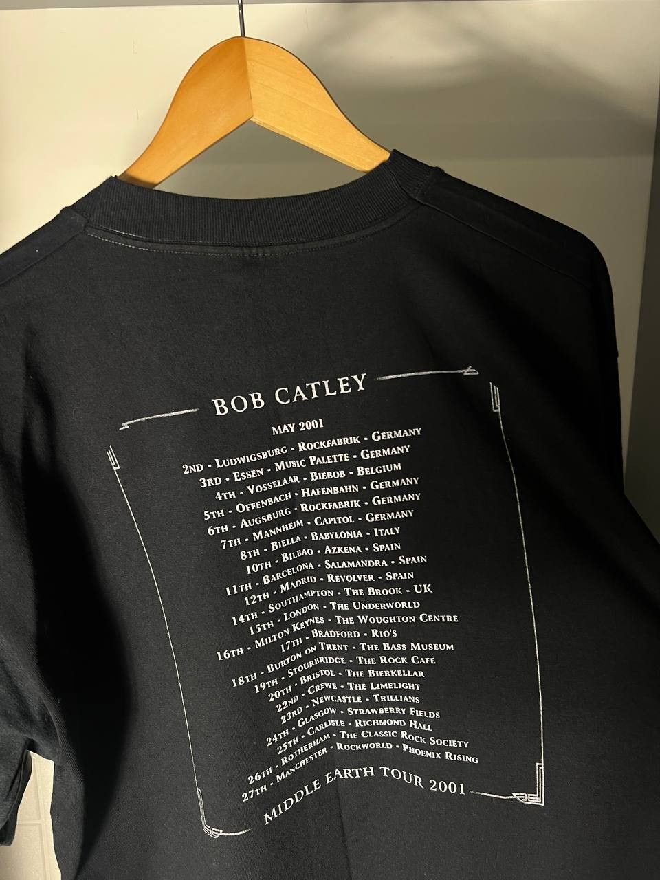 Band Tees VINTAGE BOB CATLEY WORD TOUR ROCK T-SHIRT METAL Y2K 90s PUNK Size US XL / EU 56 / 4 - 8 Thumbnail