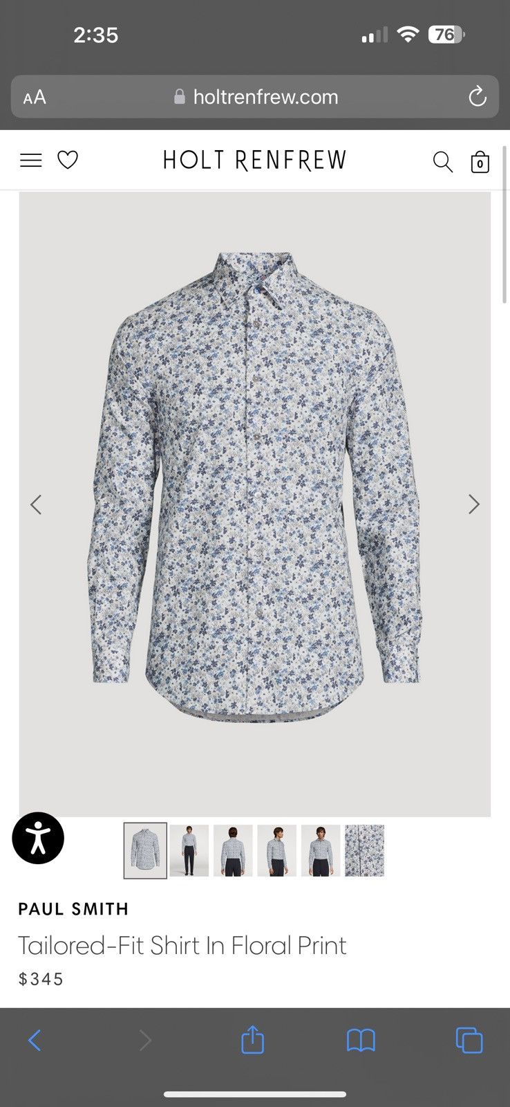 Paul Smith Tailored Floral Shirt Size US M / EU 48-50 / 2 - 5 Thumbnail