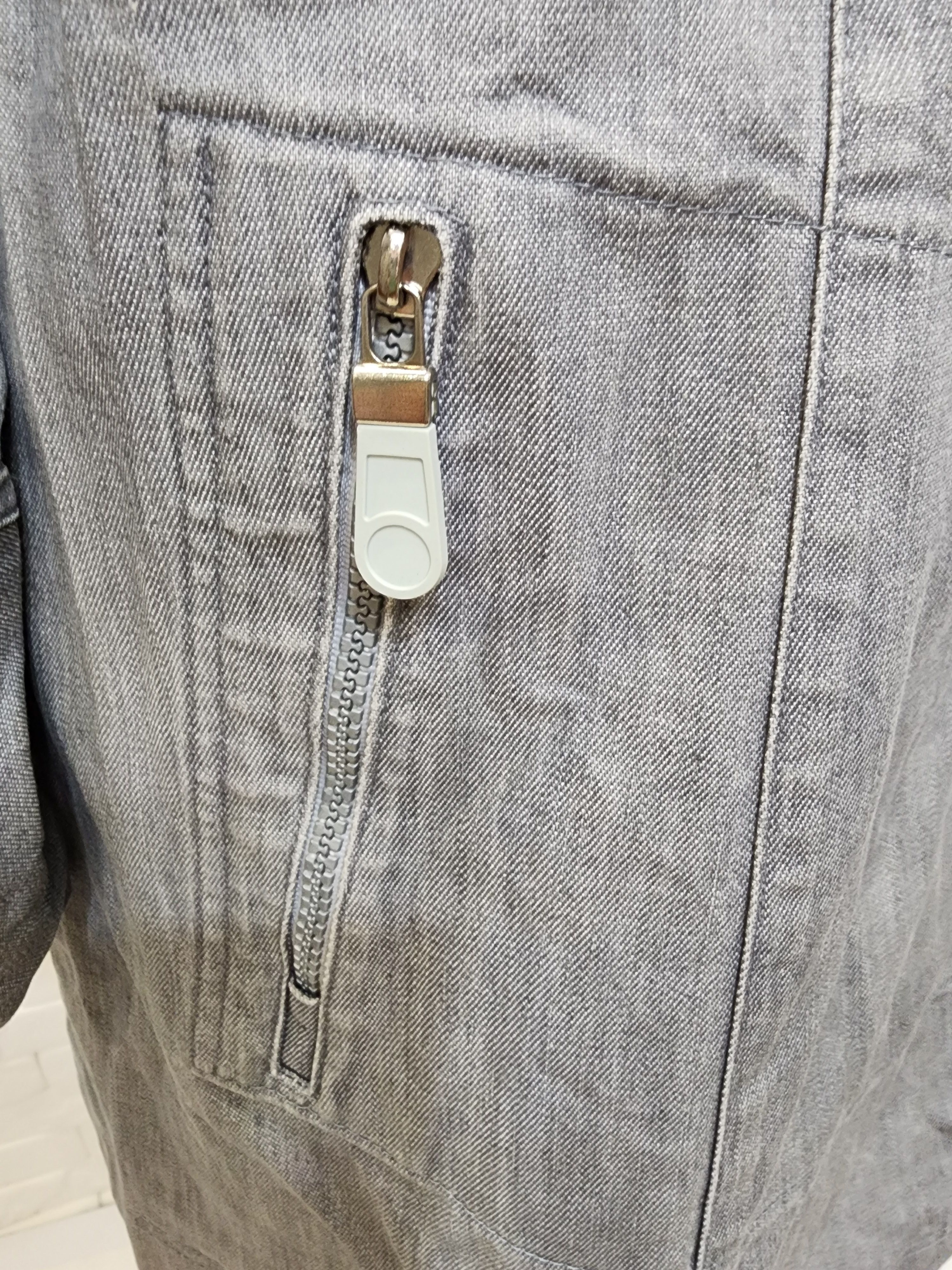 Other Women's gray denim jacket with snaps. Size XXL / US 16-18 / IT 52-54 - 9 Thumbnail