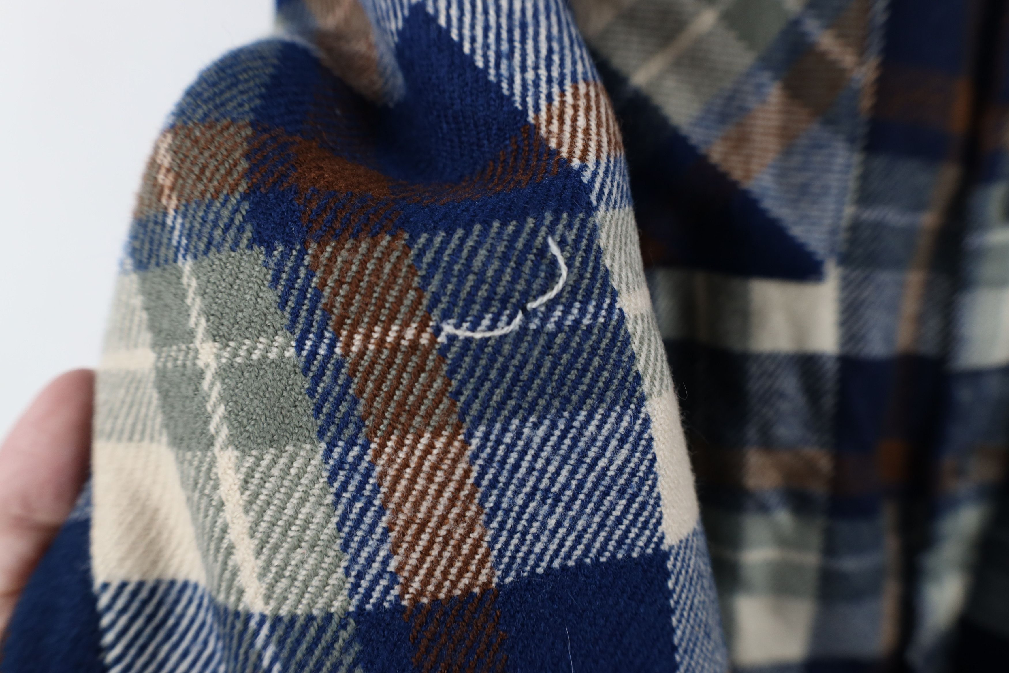 Vintage Vintage 70s Streetwear Knit Flannel Board Button Shirt Size US M / EU 48-50 / 2 - 7 Thumbnail
