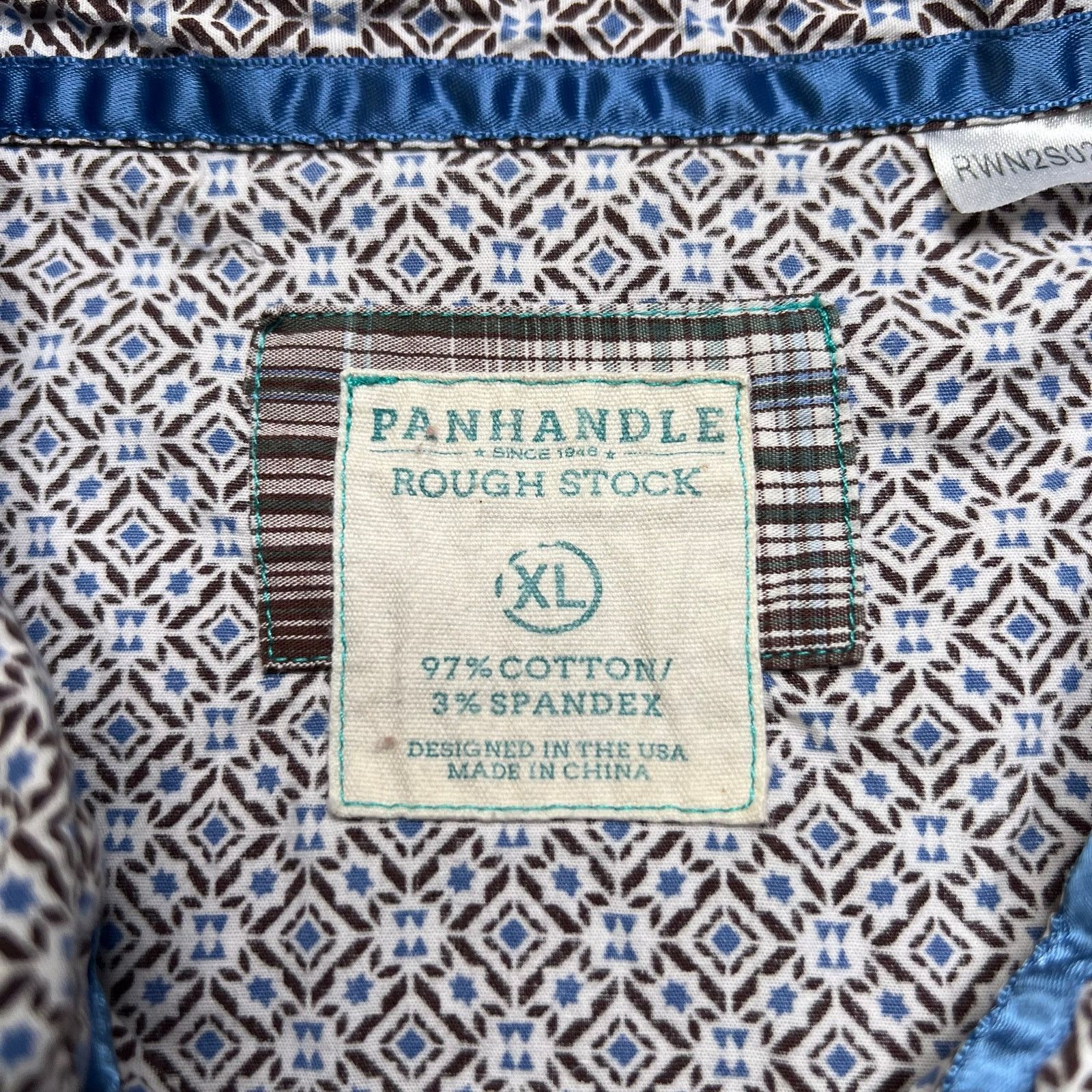 Panhandle Slim Panhandle Rough Stock Western Aztec Shirt Men XL Snap Pearl Size US XL / EU 56 / 4 - 3 Thumbnail