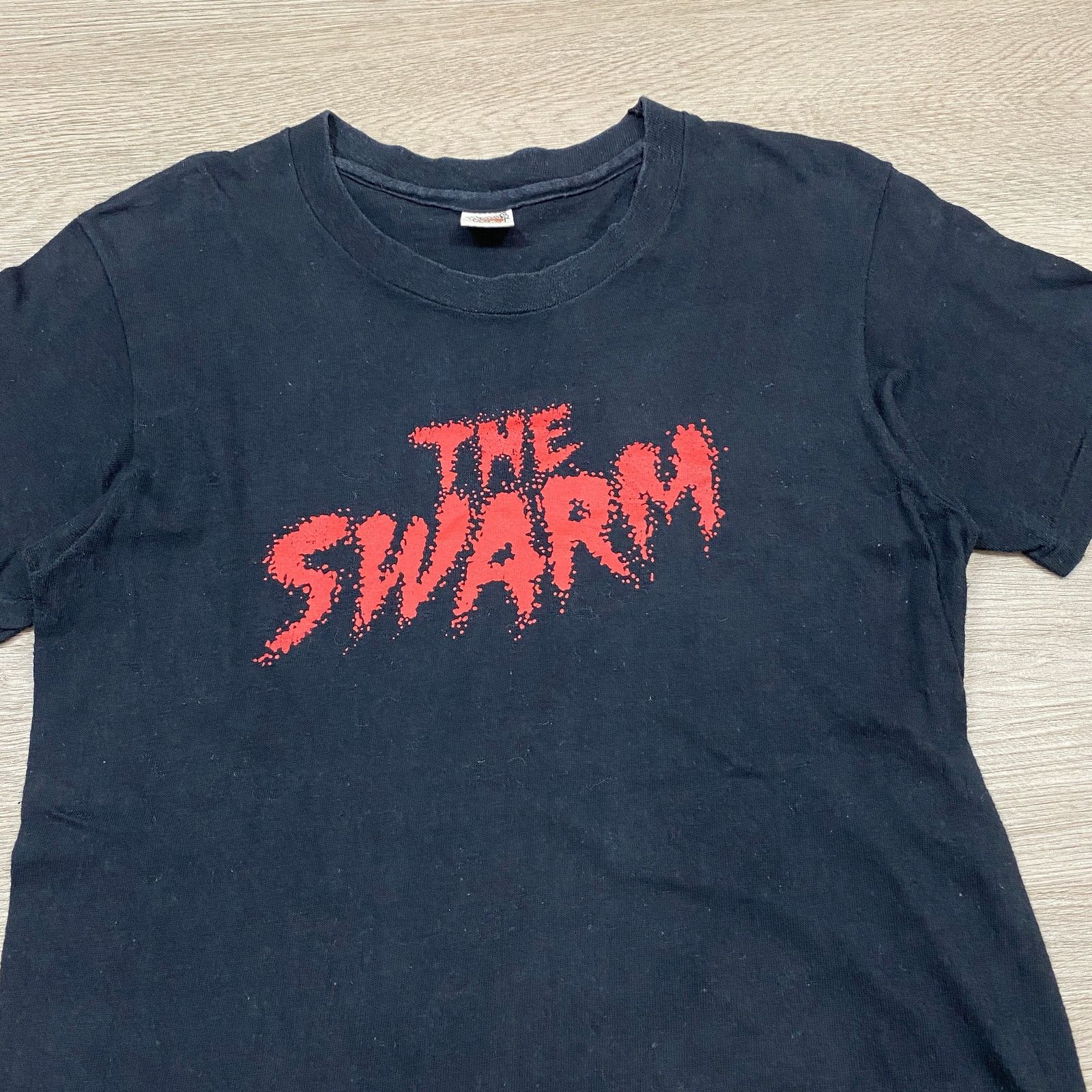 VTG 70s The Swarm Horror Movie Promo Fitted T Shirt Size S